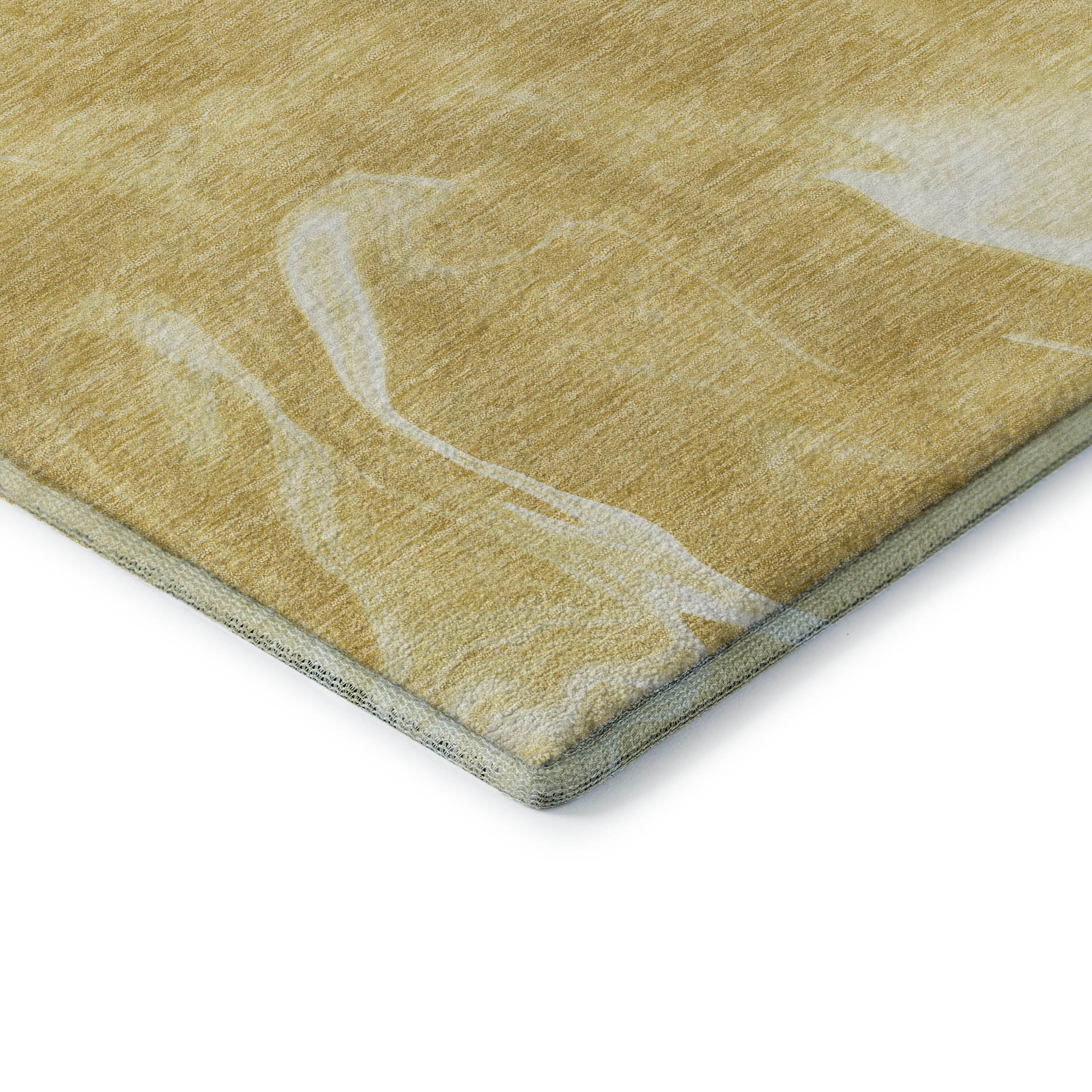 Kyoto Machine Washable Transitional Gold Rug 1'8" x 2'6" #shape_Rectangle