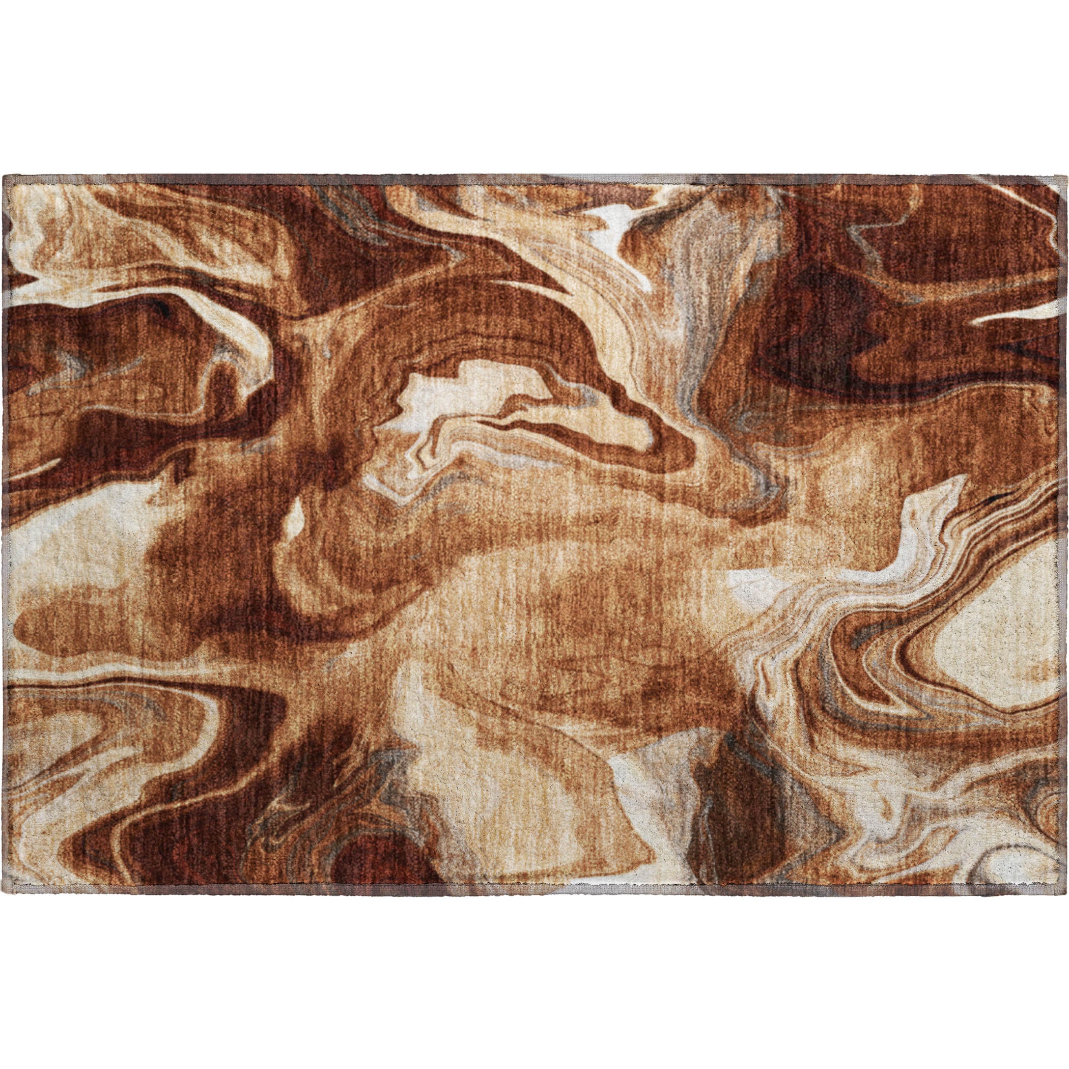 Kyoto Machine Washable Transitional Paprika Orange Rug 1'8" x 2'6" #shape_Rectangle
