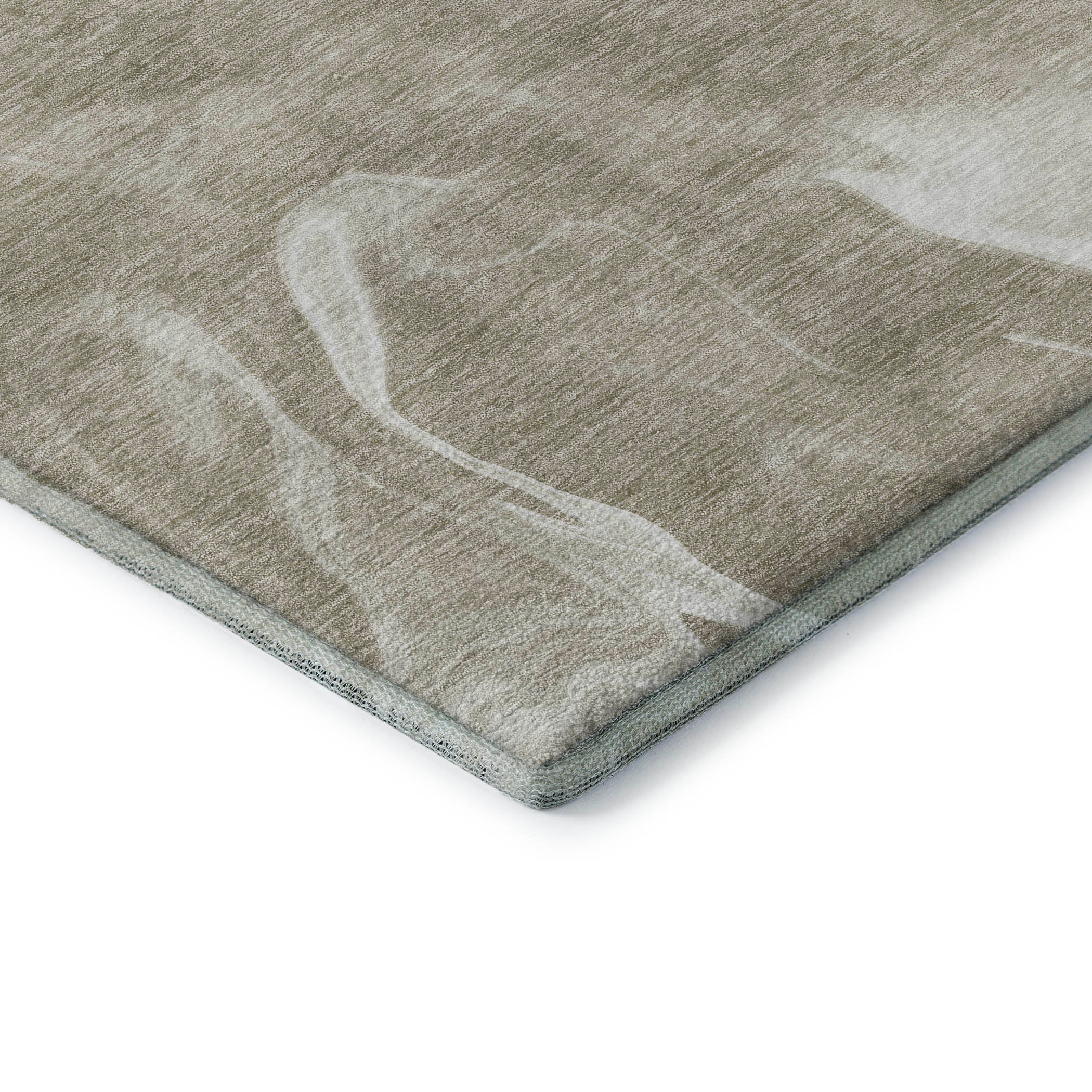 Kyoto Machine Washable Transitional Taupe Brown Rug 1'8" x 2'6" #shape_Rectangle