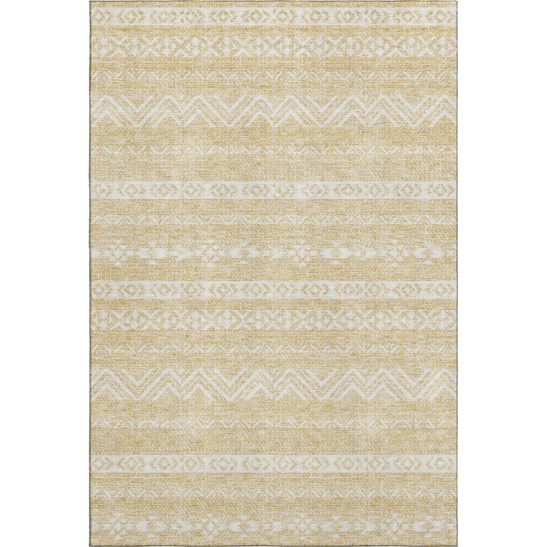 Sarajevo Machine Washable Transitional Gold Rug 2'6" x 3'10" #shape_Rectangle