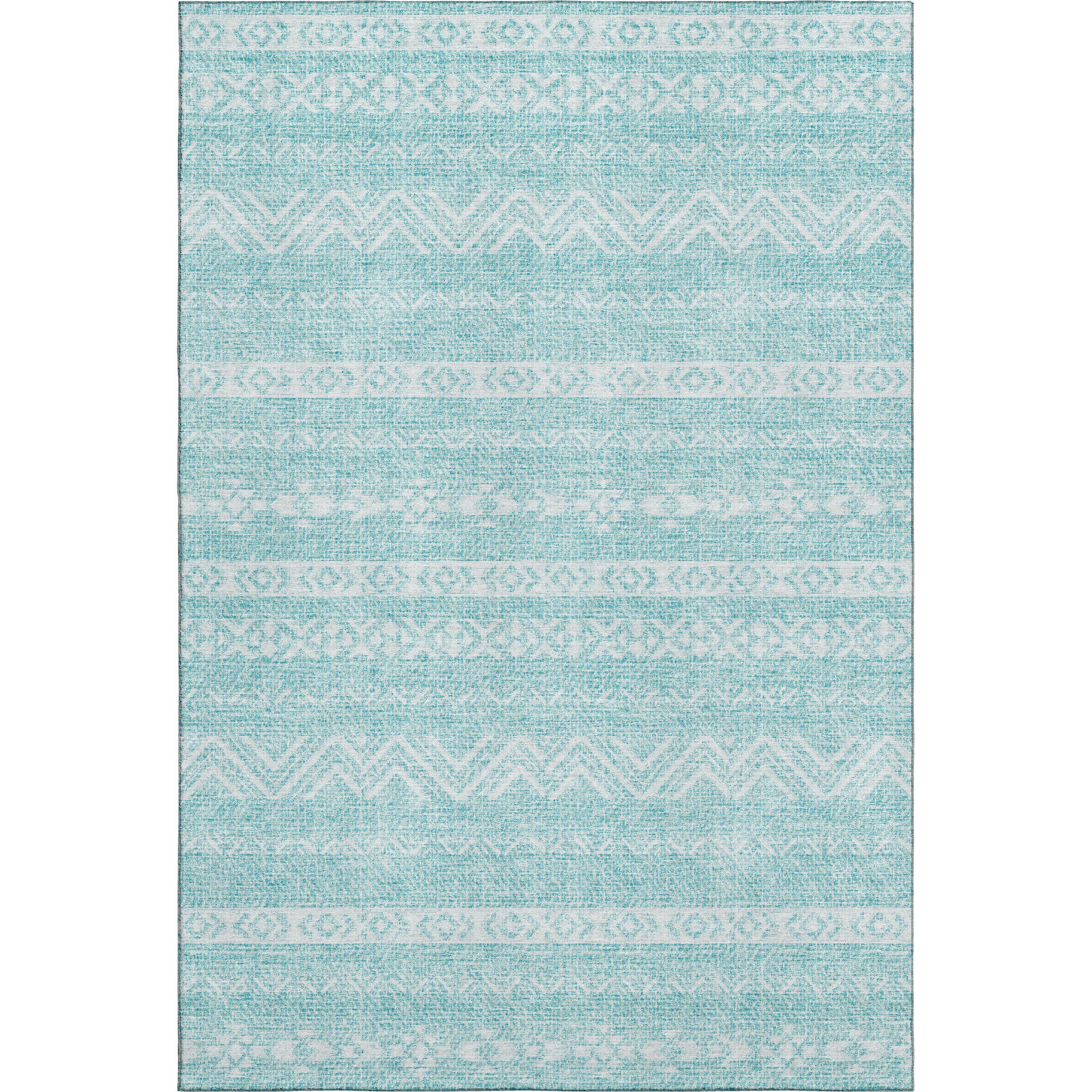 Sarajevo Machine Washable Transitional Teal Rug 2'6" x 3'10" #shape_Rectangle