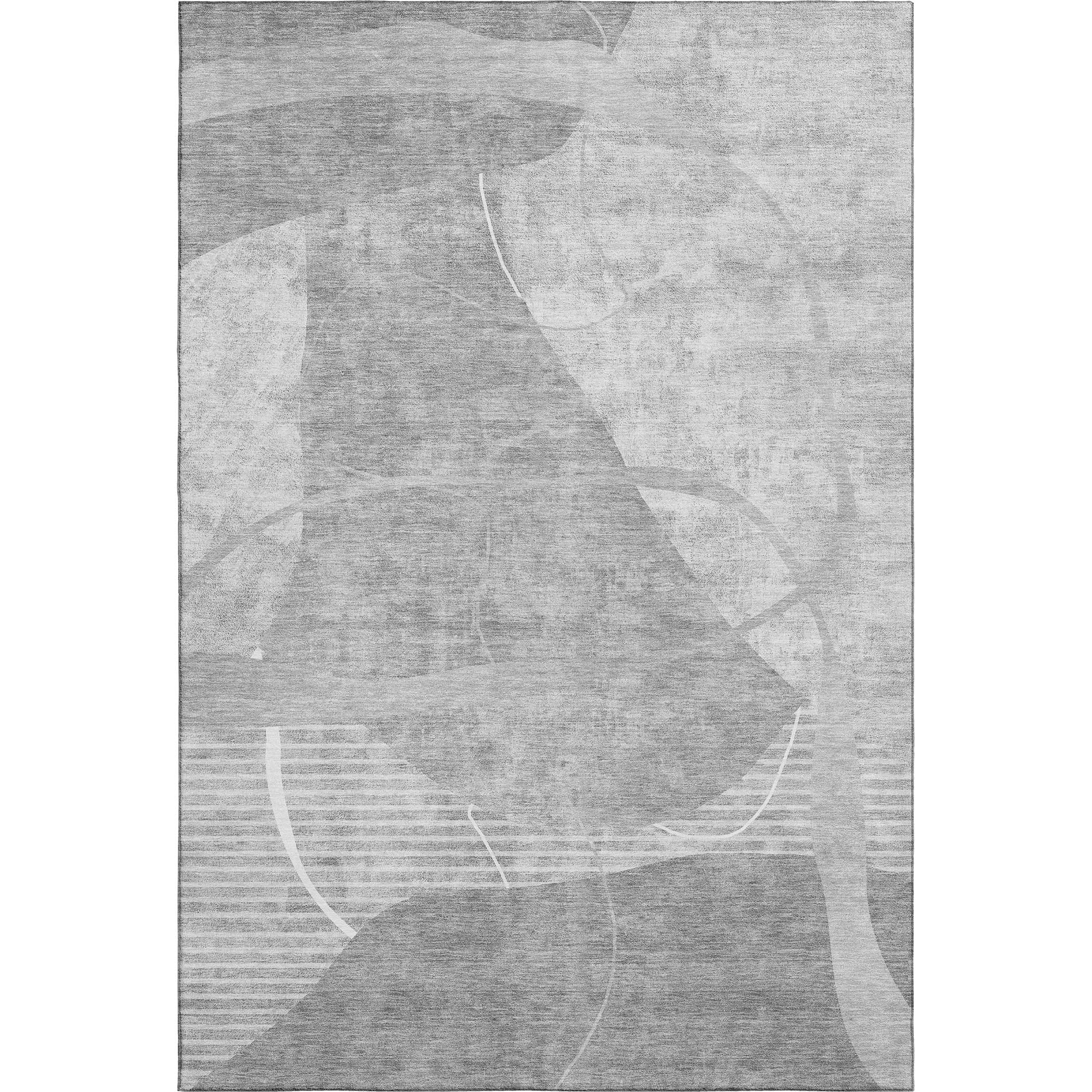 Reykjavik Machine Washable Transitional Gray Rug 2'6" x 3'10" #shape_Rectangle