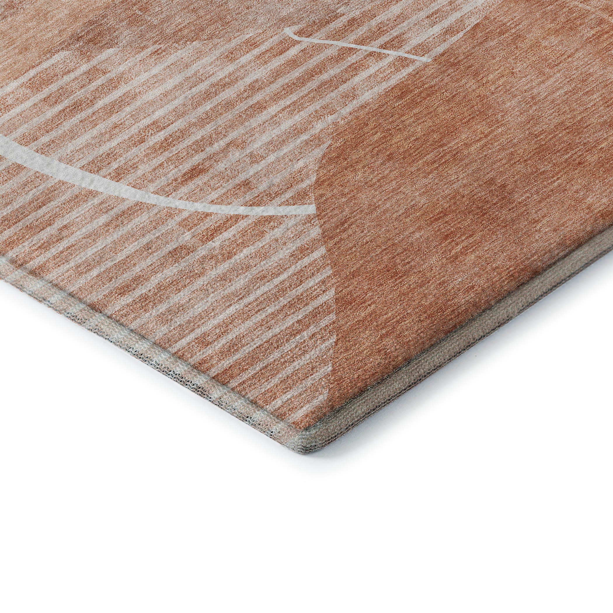 Reykjavik Machine Washable Transitional Salmon Orange Rug 1'8" x 2'6" #shape_Rectangle