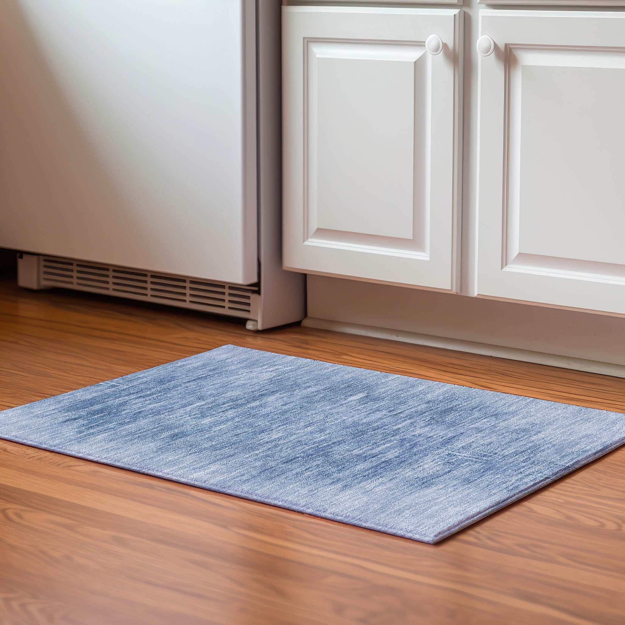 Lucerne Machine Washable Transitional Blue Rug 1'8" x 2'6" #shape_Rectangle