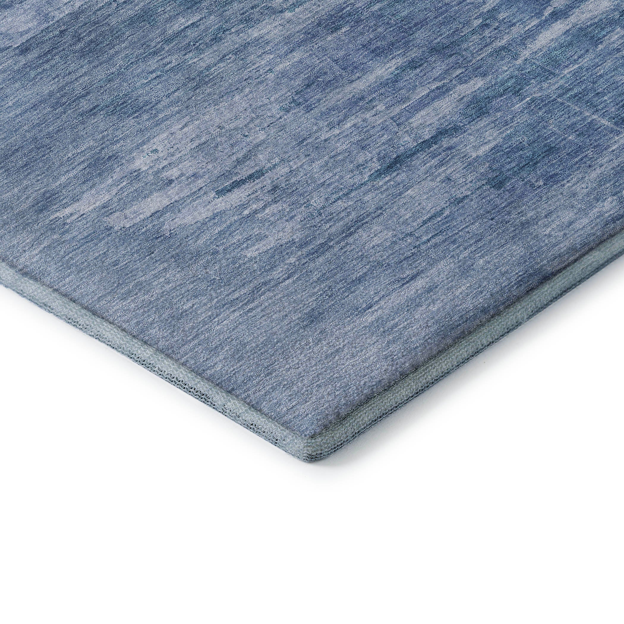 Lucerne Machine Washable Transitional Blue Rug 1'8" x 2'6" #shape_Rectangle