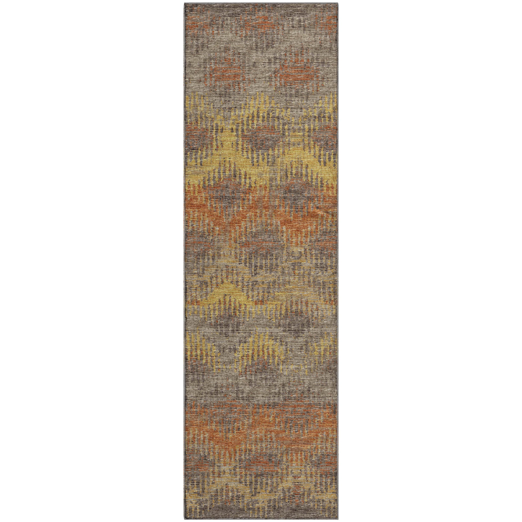 Bruges Machine Washable Transitional Canyon Multi Rug 2'3" x 7'6" #shape_Runner