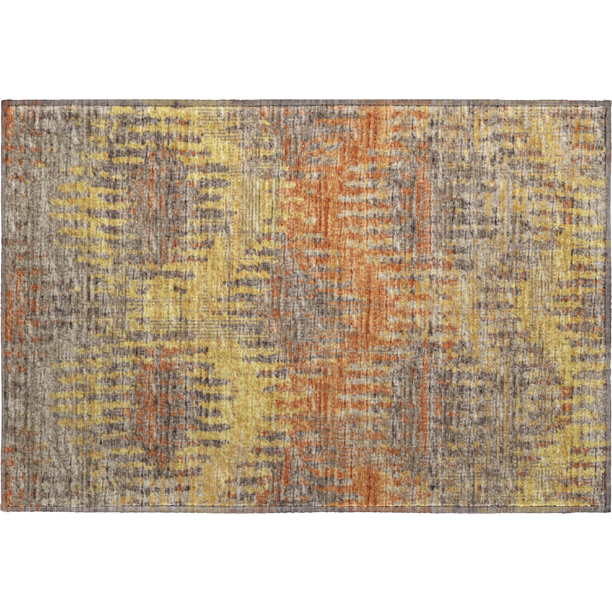 Bruges Machine Washable Transitional Canyon Multi Rug 1'8" x 2'6" #shape_Rectangle