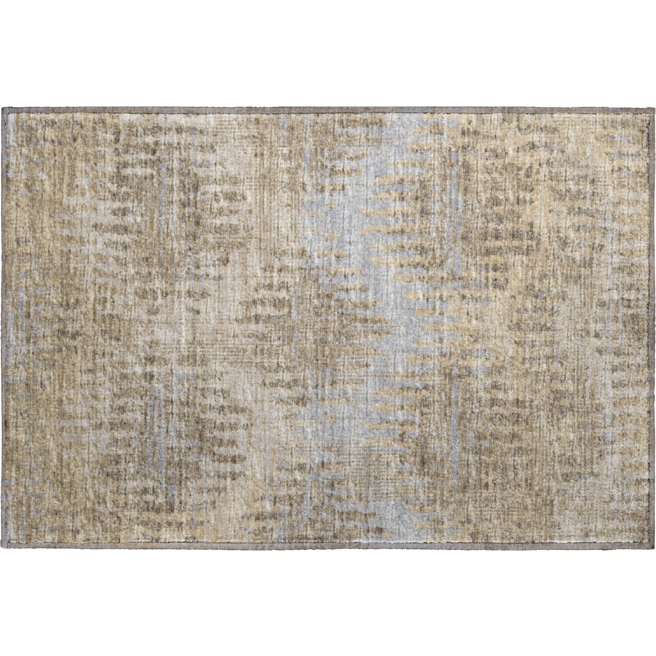 Bruges Machine Washable Transitional Earth Multi Rug 1'8" x 2'6" #shape_Rectangle