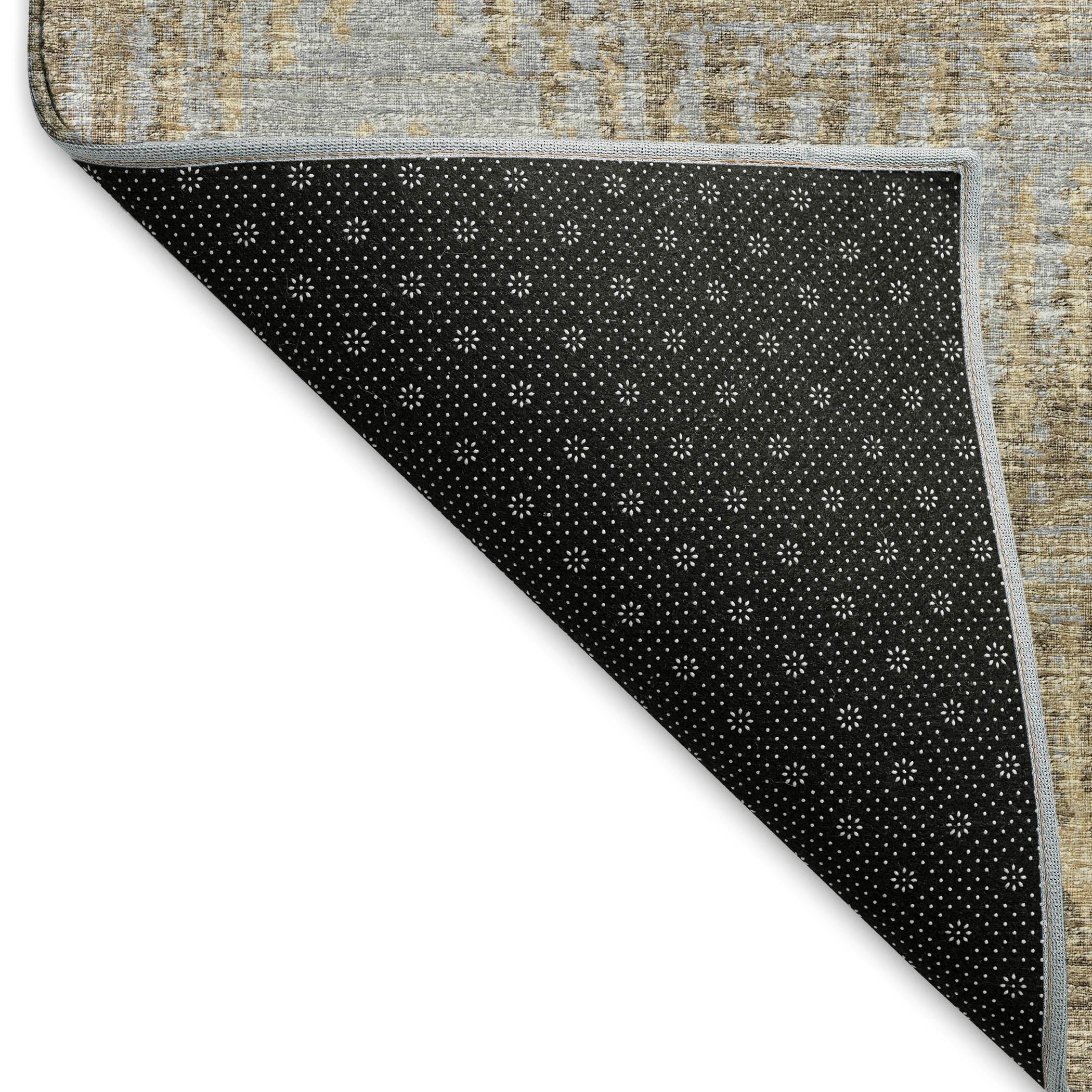 Bruges Machine Washable Transitional Earth Multi Rug 1'8" x 2'6" #shape_Rectangle