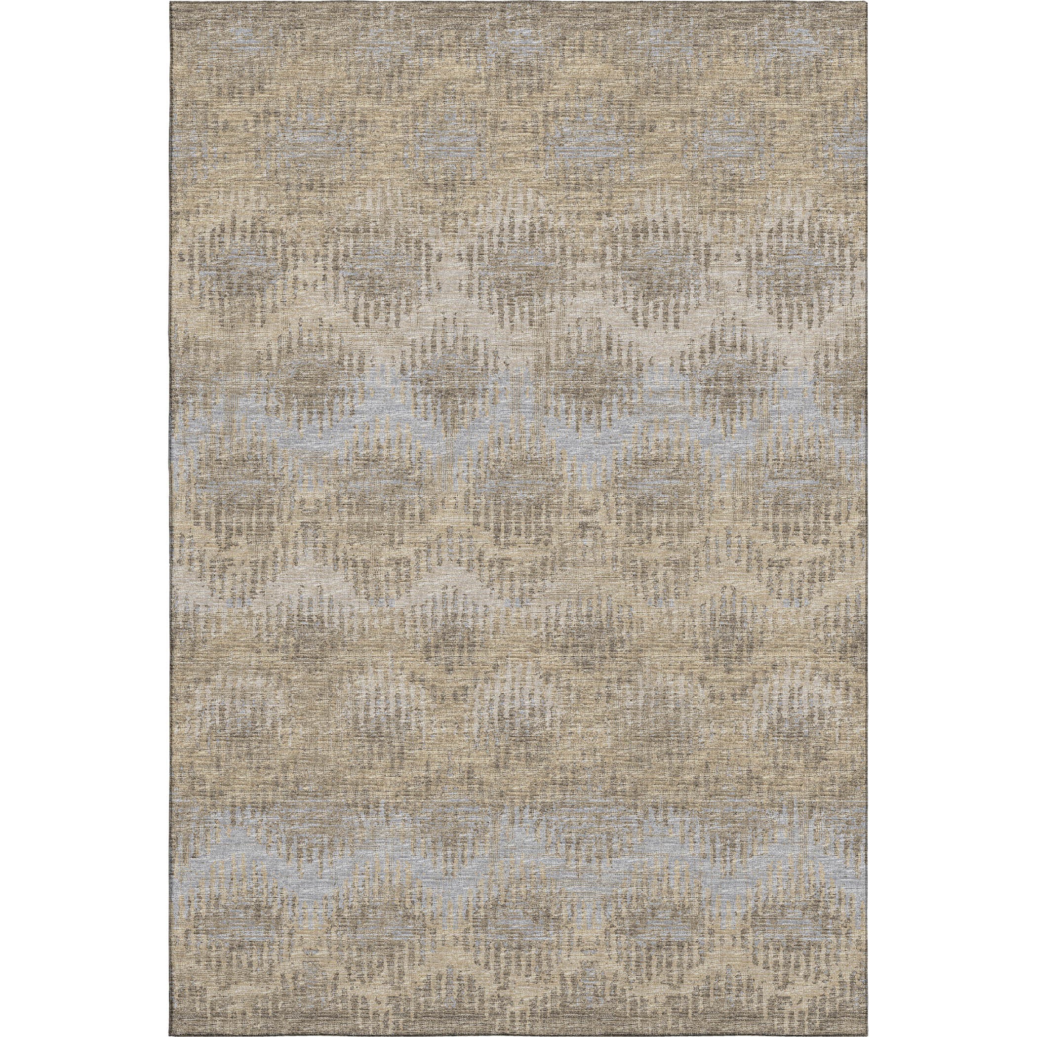 Bruges Machine Washable Transitional Earth Multi Rug 2'6" x 3'10" #shape_Rectangle