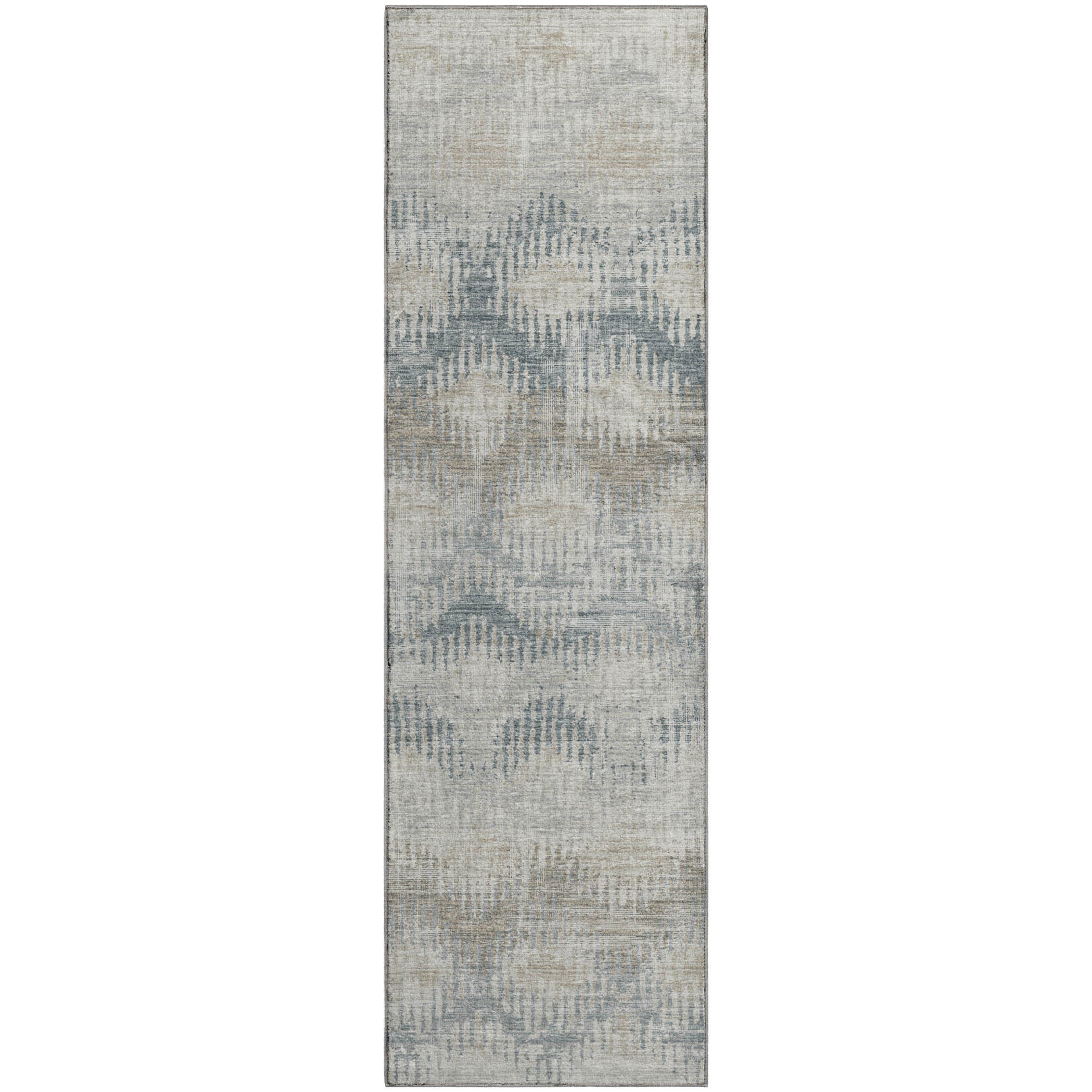 Bruges Machine Washable Transitional Linen Multi Rug 2'3" x 7'6" #shape_Runner