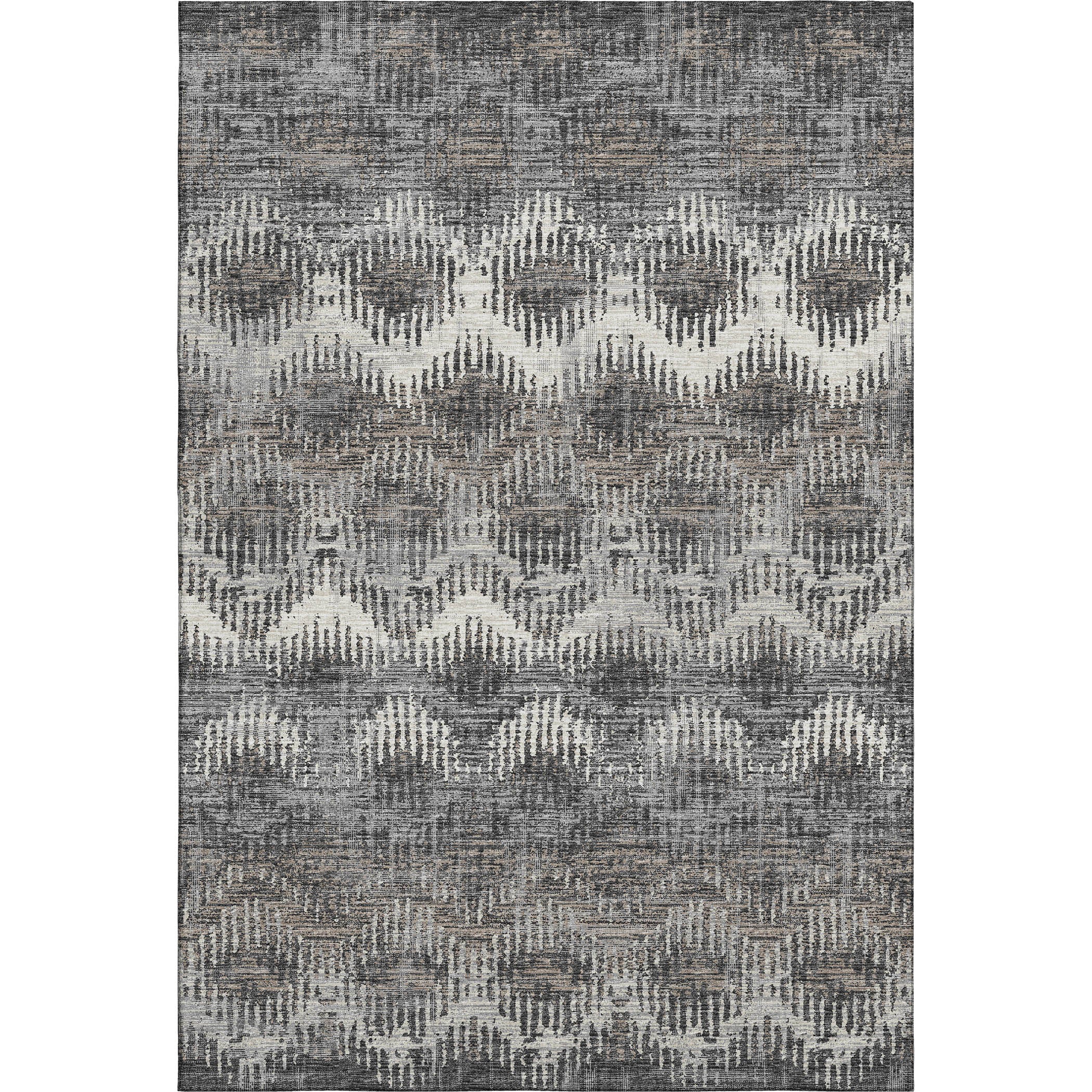 Bruges Machine Washable Transitional Shadow Gray Rug 2'6" x 3'10" #shape_Rectangle