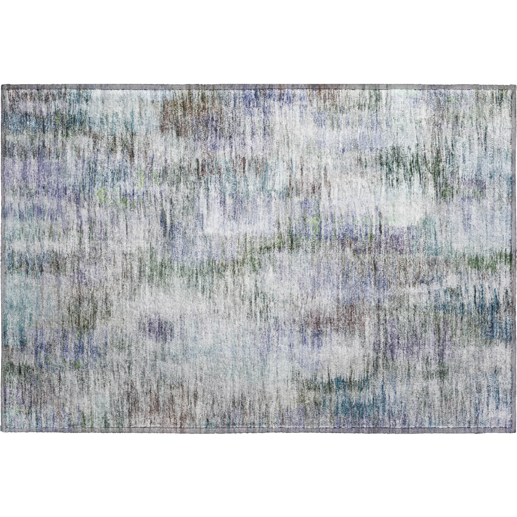 Lucerne Machine Washable Transitional Green Rug 1'8" x 2'6" #shape_Rectangle