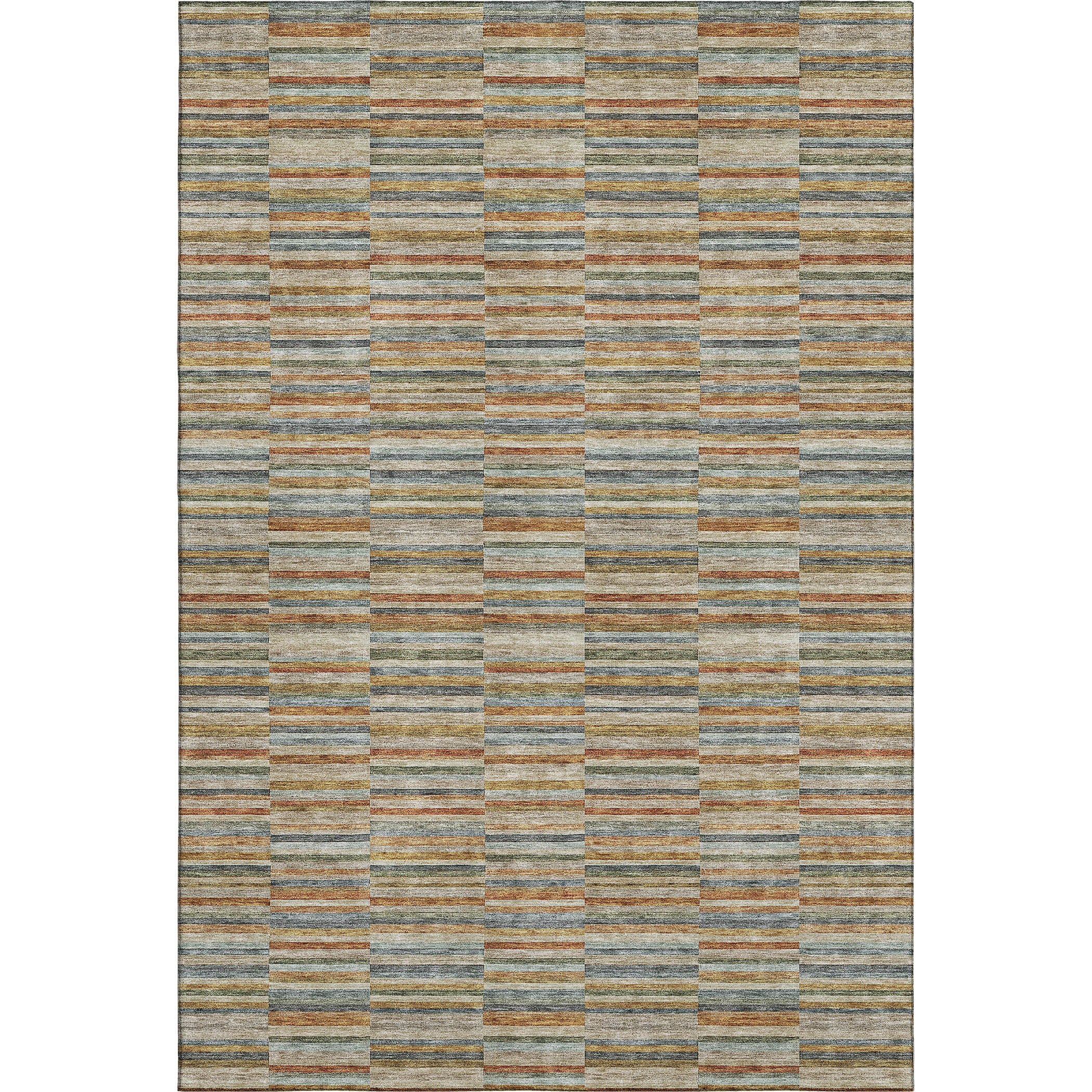 Rome Machine Washable Transitional Paprika Orange Rug 2'6" x 3'10" #shape_Rectangle