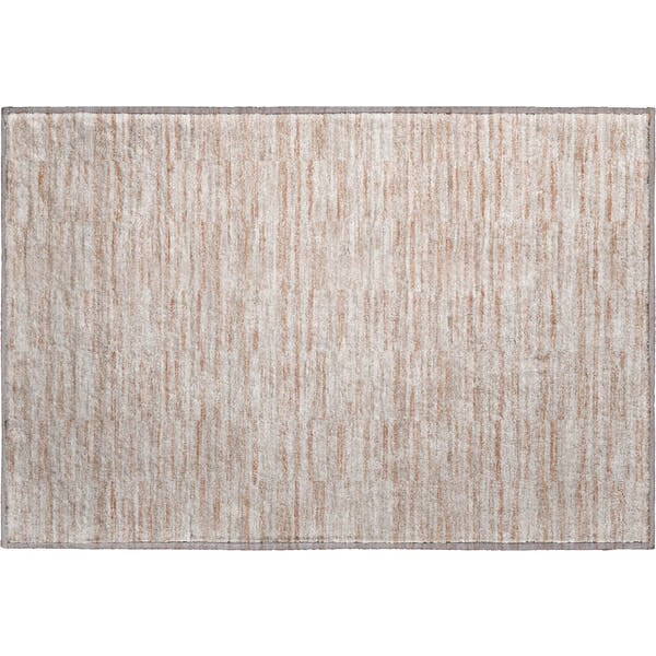 Colombo Machine Washable Transitional Salmon Orange Rug 1'8" x 2'6"