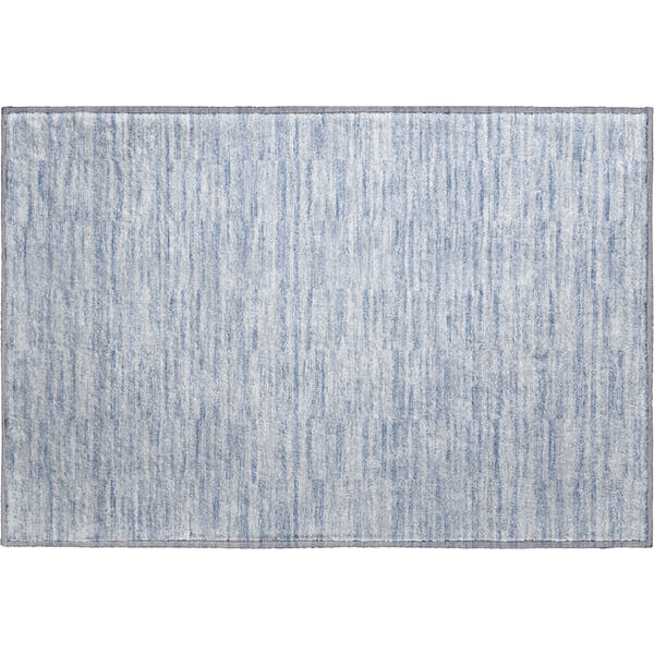 Colombo Machine Washable Transitional Sky Blue Rug 1'8" x 2'6"