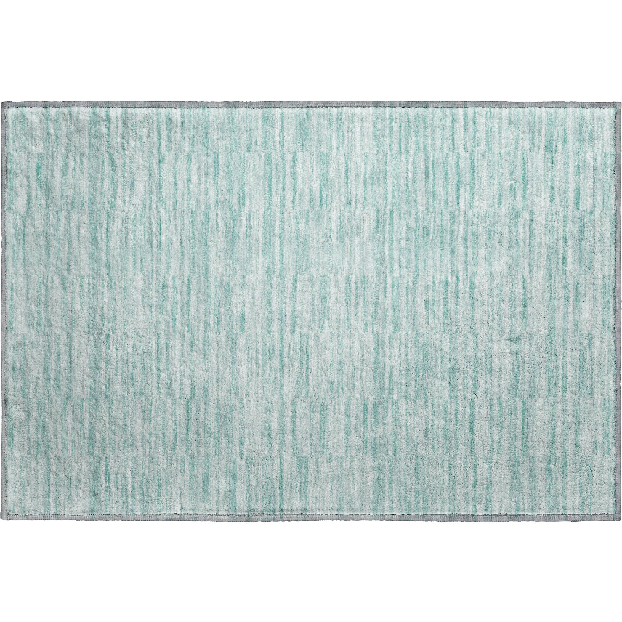Colombo Machine Washable Transitional Turquoise Teal Rug 1'8" x 2'6" #shape_Rectangle