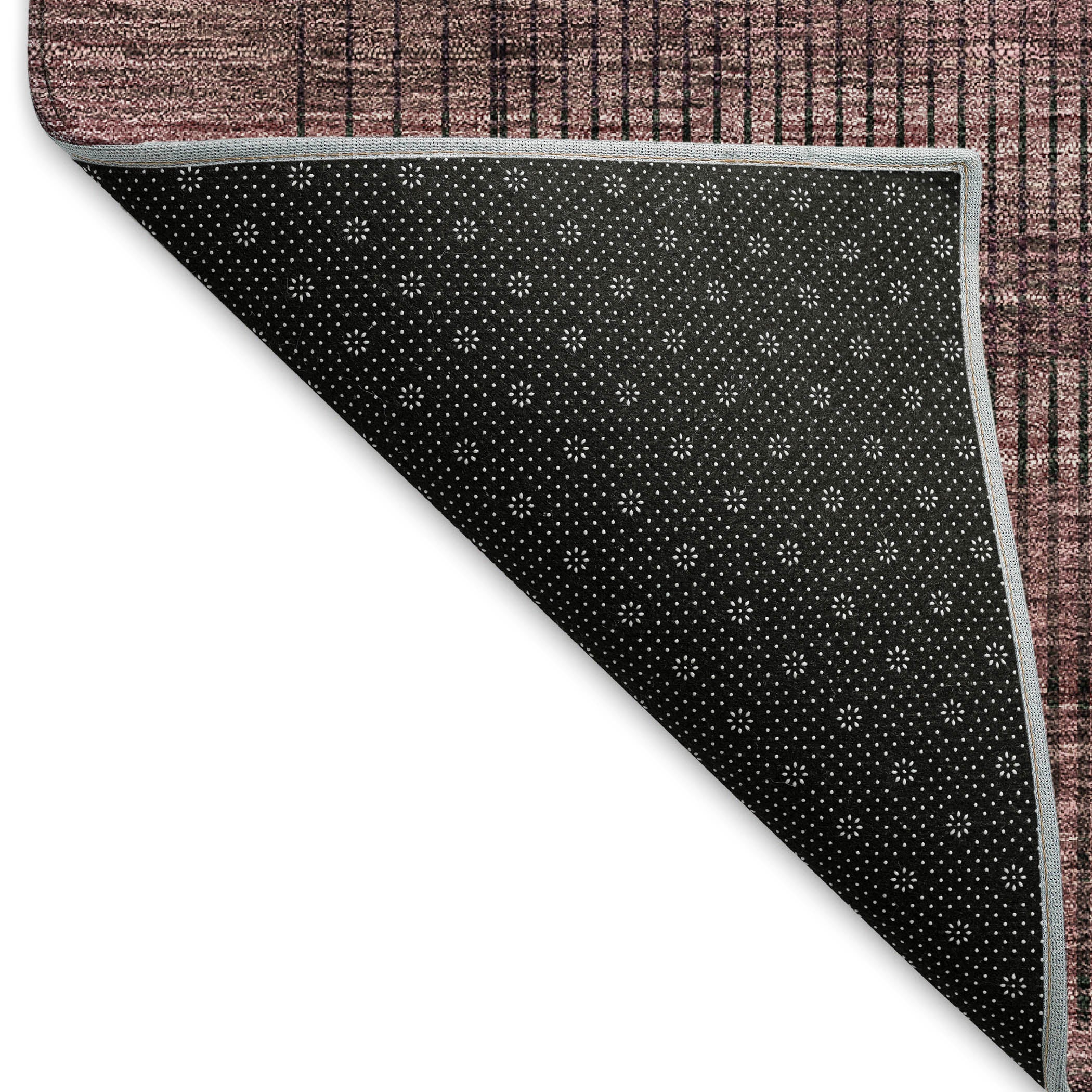 Porto Machine Washable Transitional Merlot Red Rug 1'8" x 2'6" #shape_Rectangle