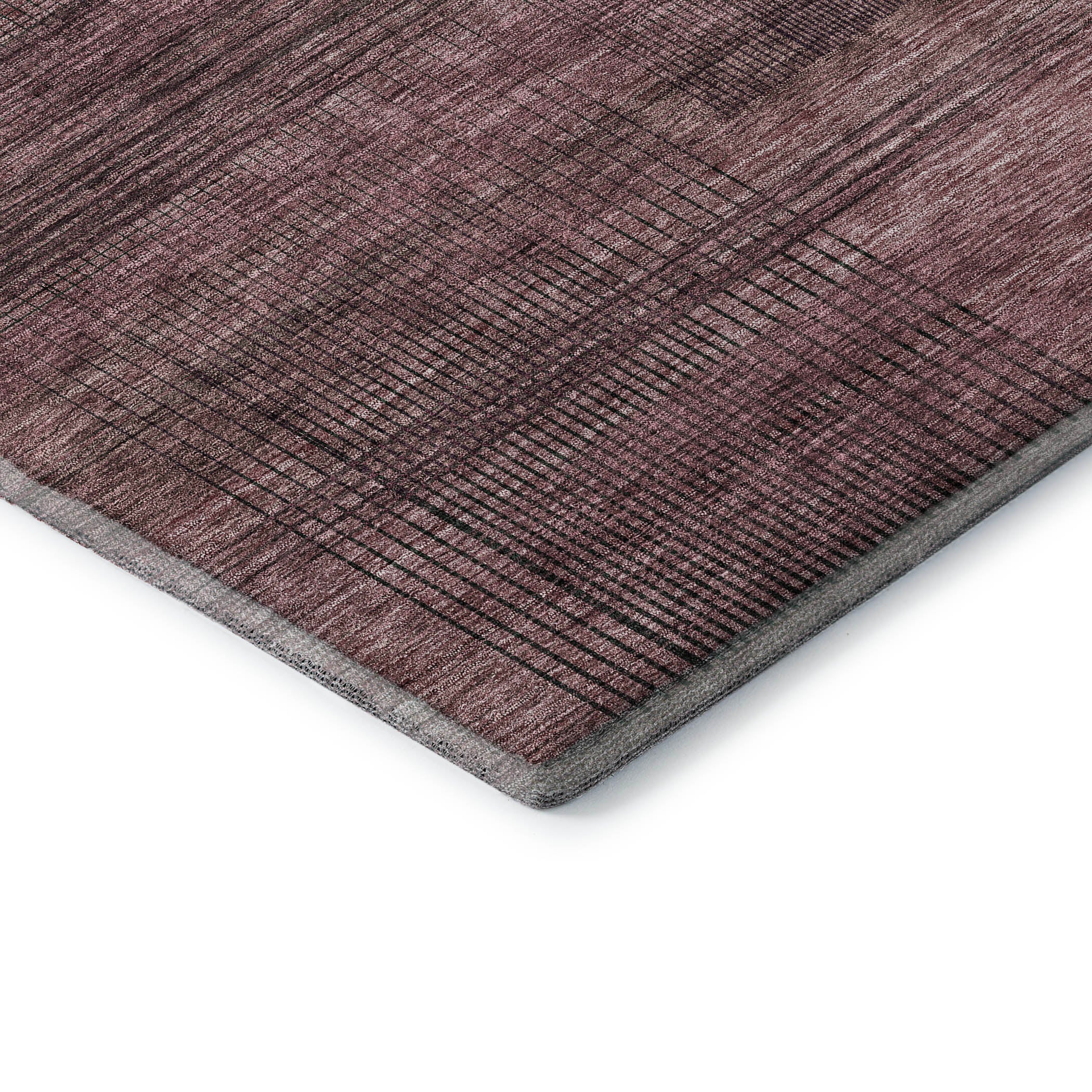 Porto Machine Washable Transitional Merlot Red Rug 1'8" x 2'6" #shape_Rectangle