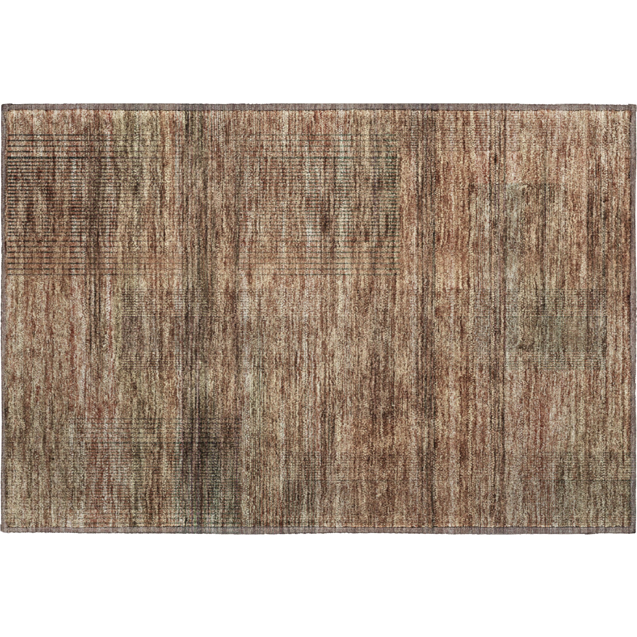 Porto Machine Washable Transitional Paprika Orange Rug 1'8" x 2'6" #shape_Rectangle
