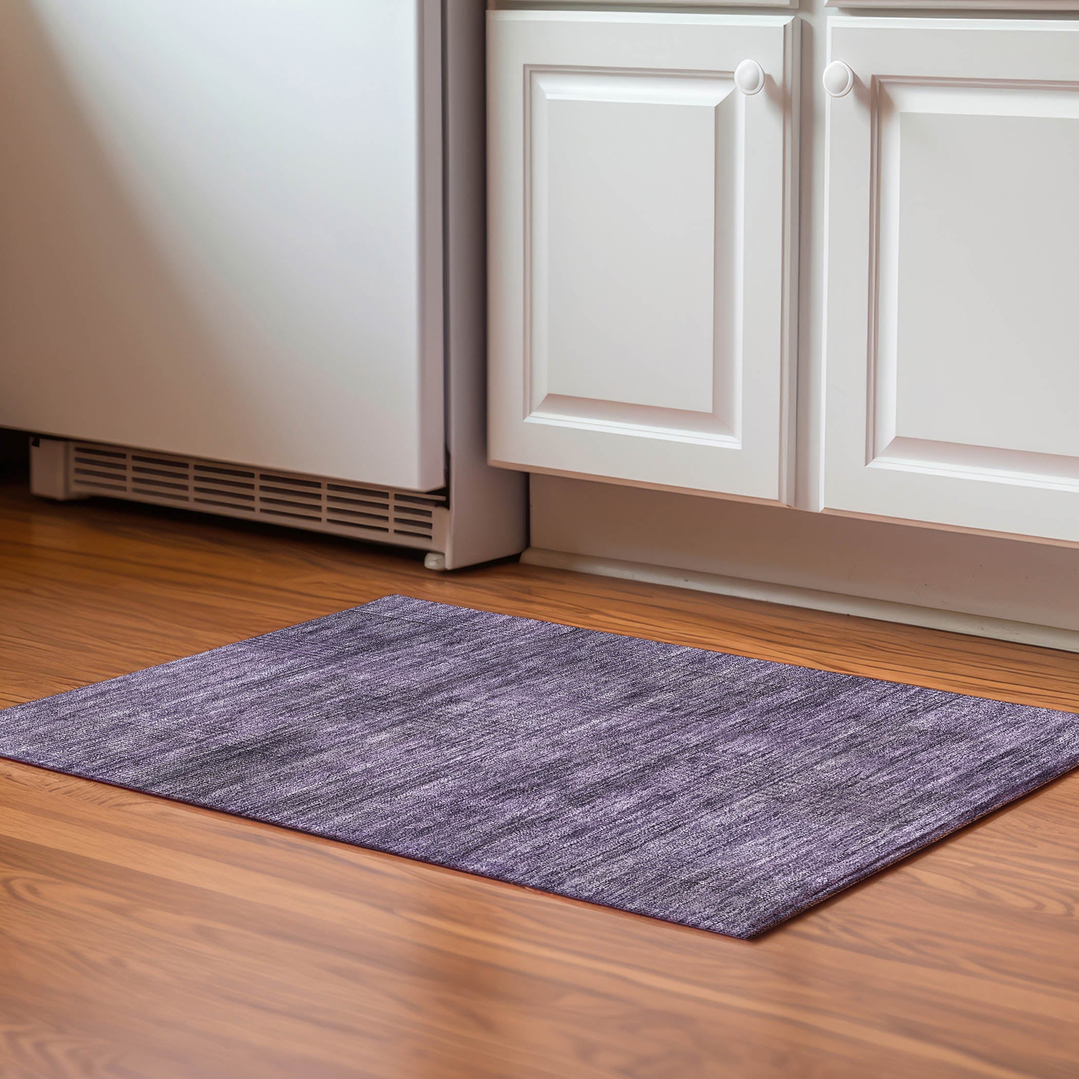 Porto Machine Washable Transitional Plum Purple Rug 1'8" x 2'6" #shape_Rectangle