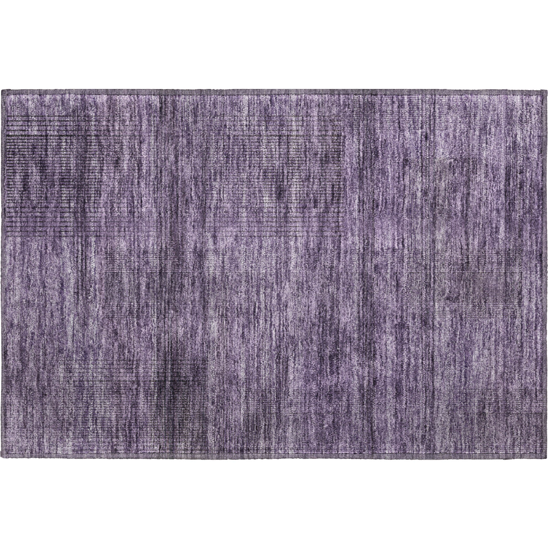 Porto Machine Washable Transitional Plum Purple Rug 1'8" x 2'6" #shape_Rectangle
