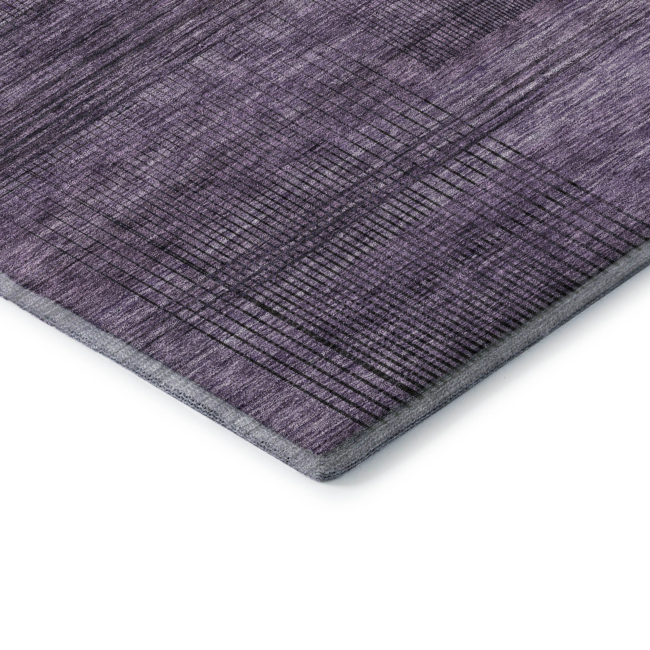 Porto Machine Washable Transitional Plum Purple Rug 1'8" x 2'6" #shape_Rectangle