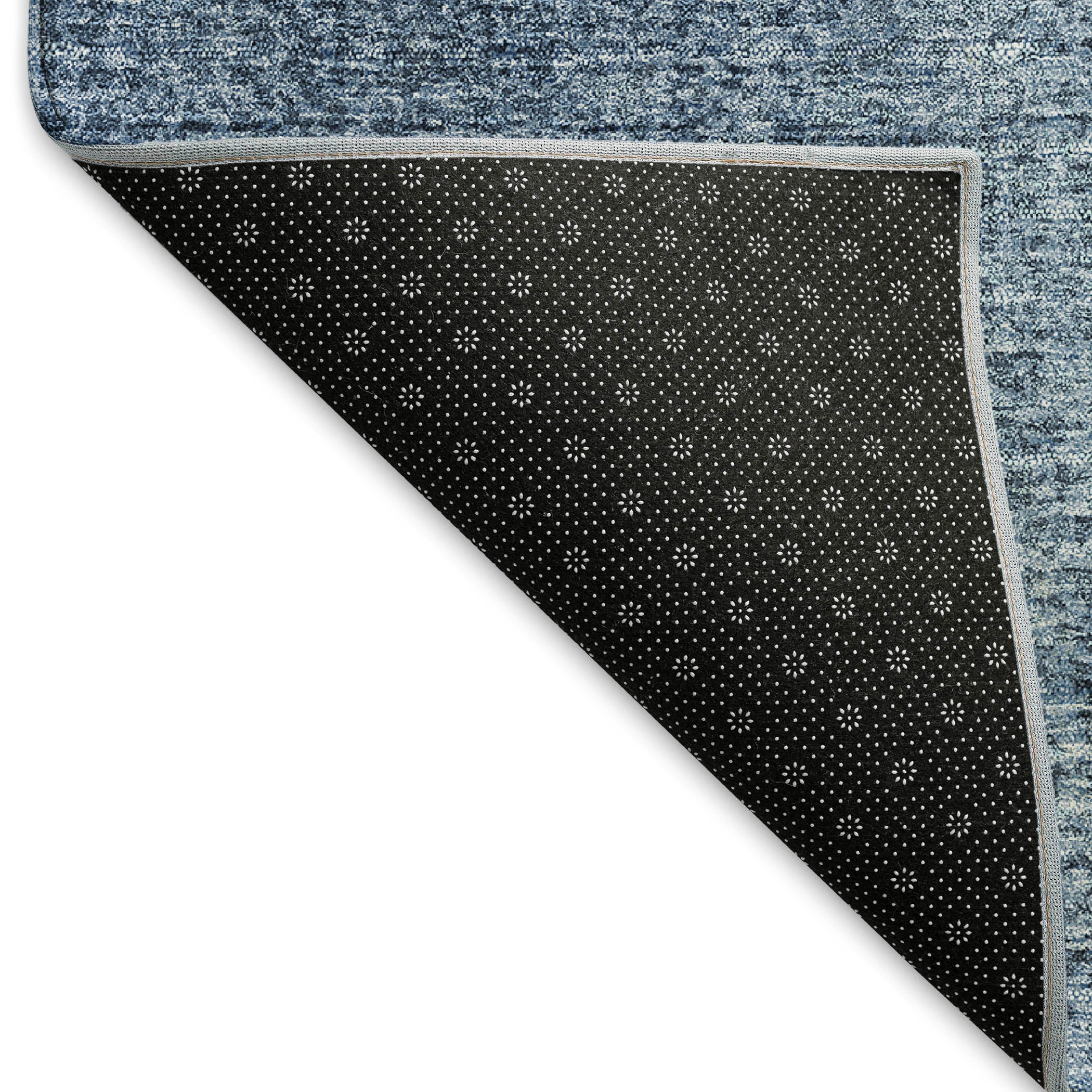 Mostar Machine Washable Transitional Blue Rug 1'8" x 2'6" #shape_Rectangle