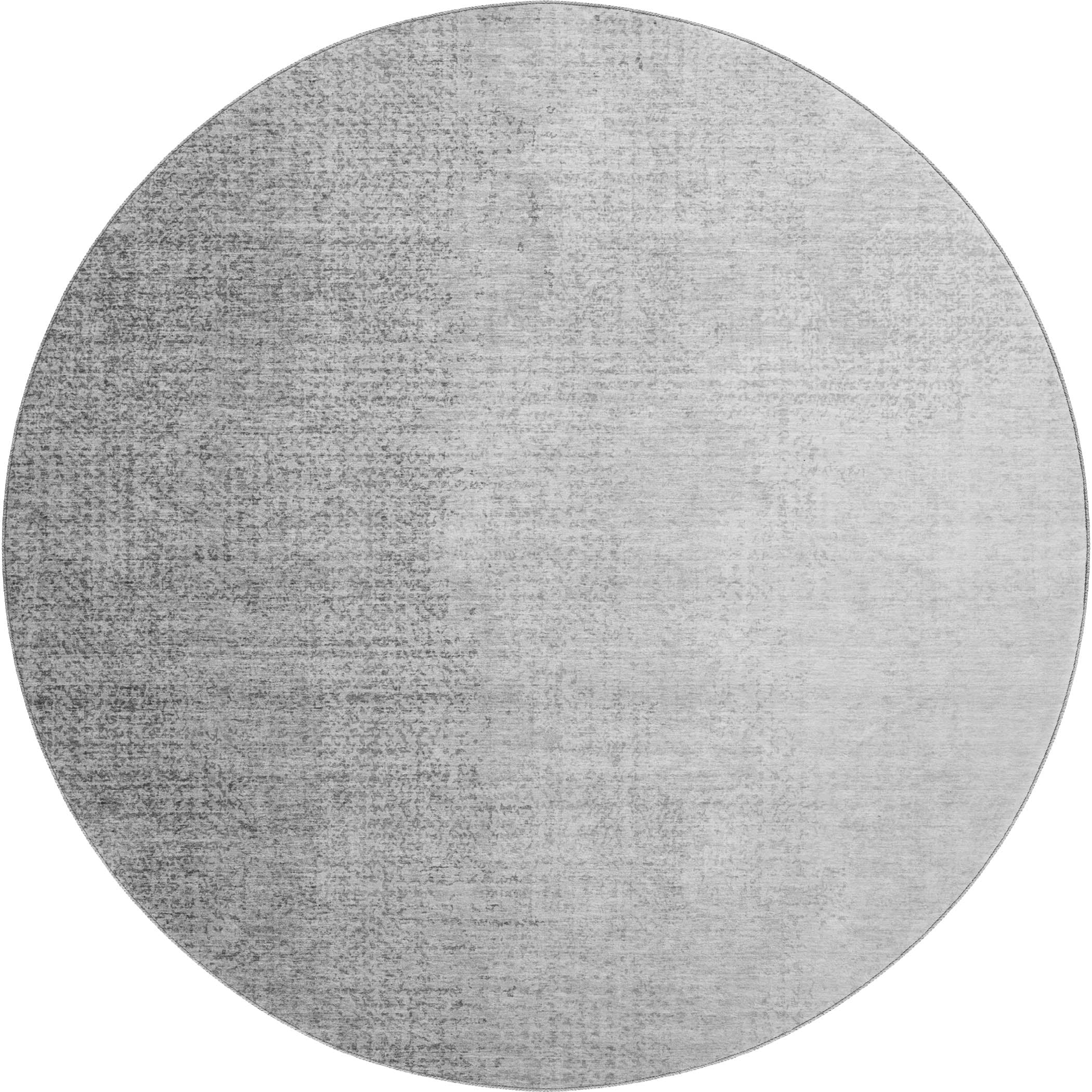 Mostar Machine Washable Transitional Gray Rug 8' x 8' #shape_Round