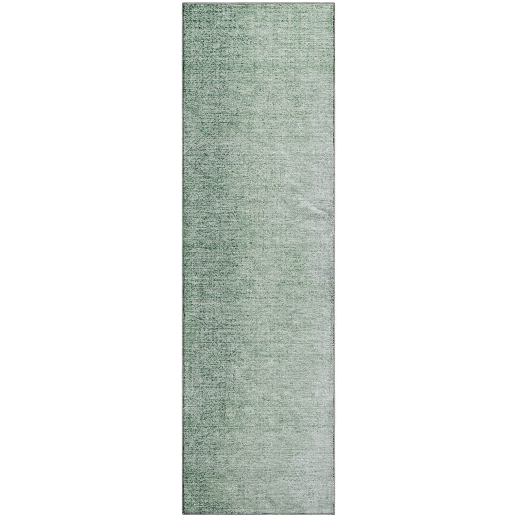 Mostar Machine Washable Transitional Green Rug 2'3" x 7'6" #shape_Runner