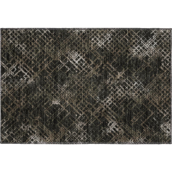 Tallinn Machine Washable Transitional Fudge Brown Rug 1'8" x 2'6"