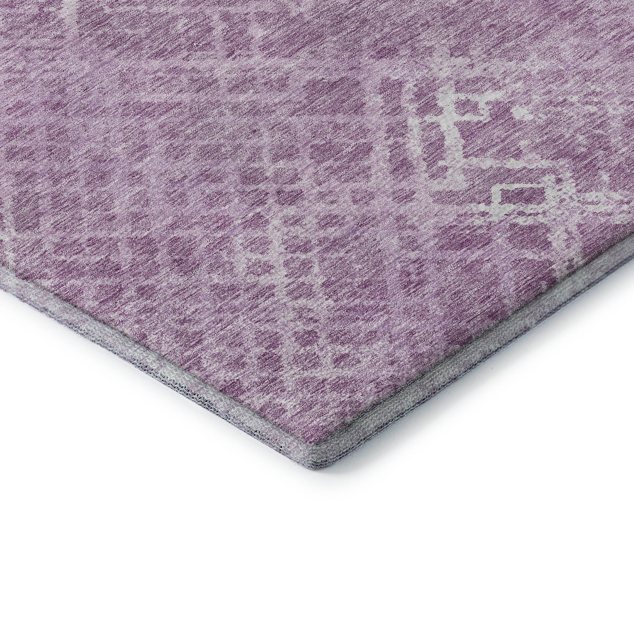 Tallinn Machine Washable Transitional Lavender Purple Rug 1'8" x 2'6" #shape_Rectangle