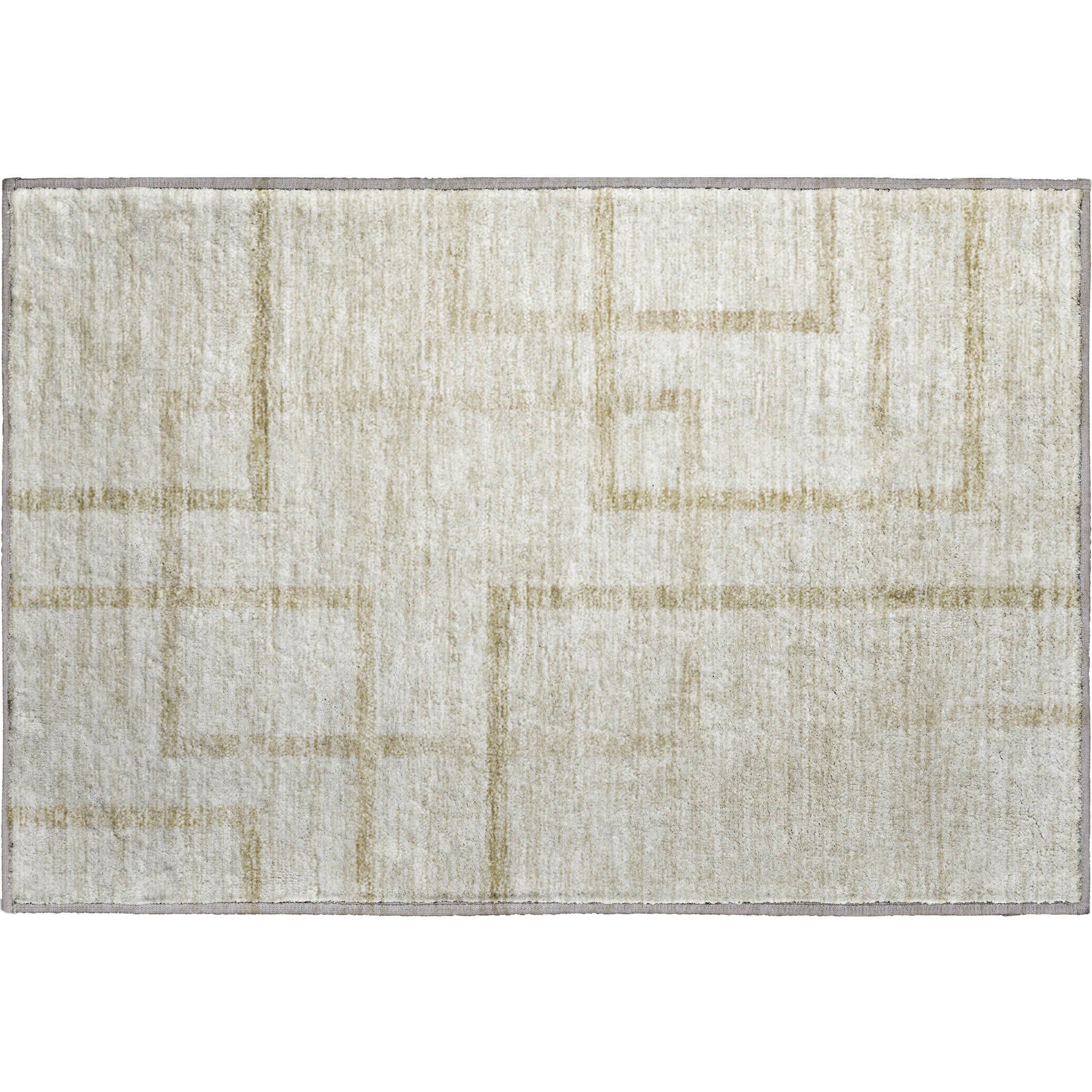 Montevideo Machine Washable Transitional Beige Brown Rug 1'8" x 2'6" #shape_Rectangle