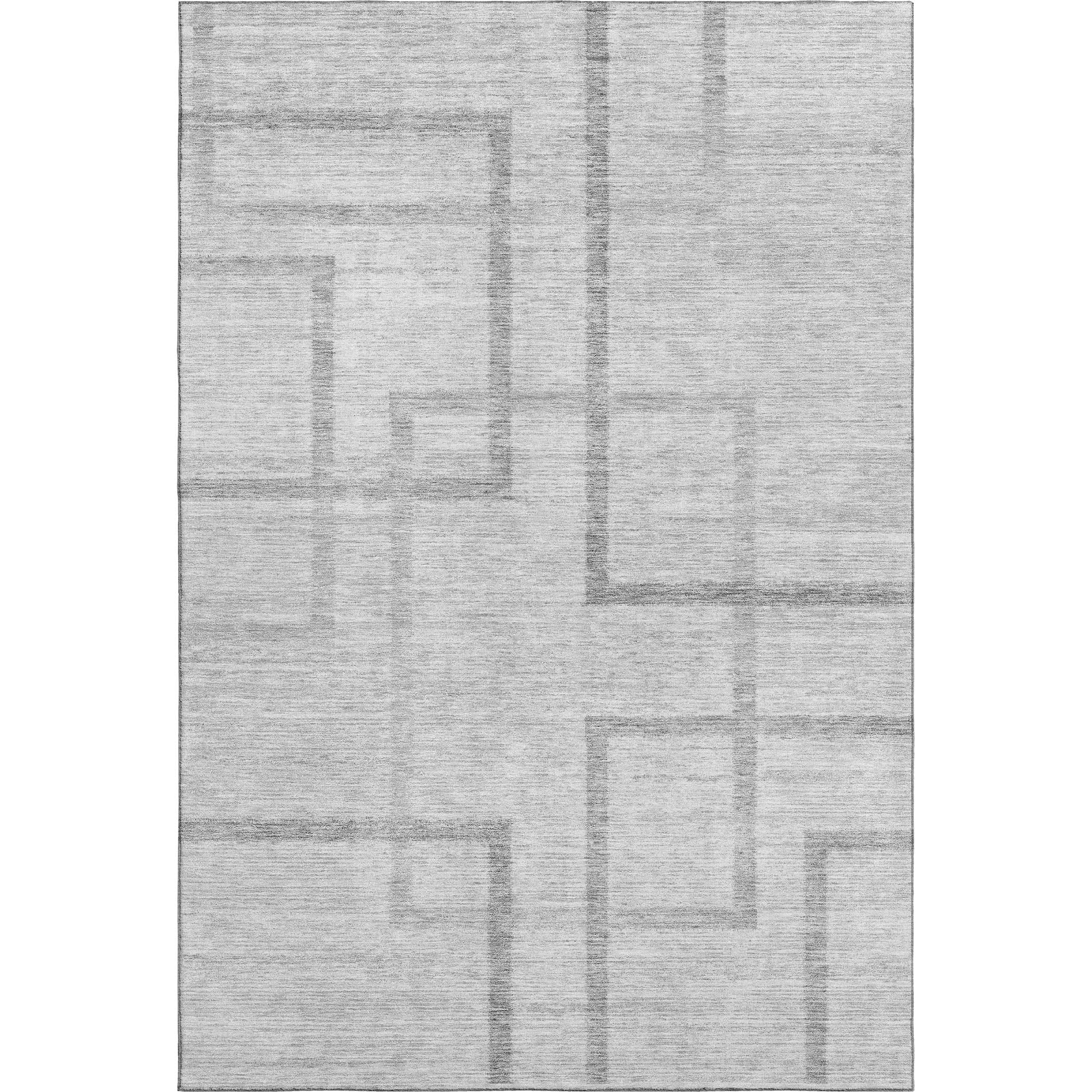 Montevideo Machine Washable Transitional Gray Rug 2'6" x 3'10" #shape_Rectangle