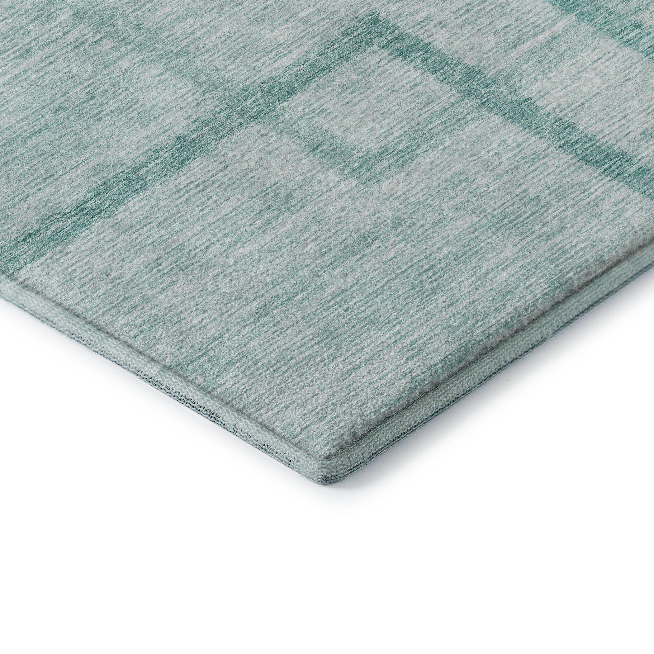 Montevideo Machine Washable Transitional Teal Rug 1'8" x 2'6" #shape_Rectangle