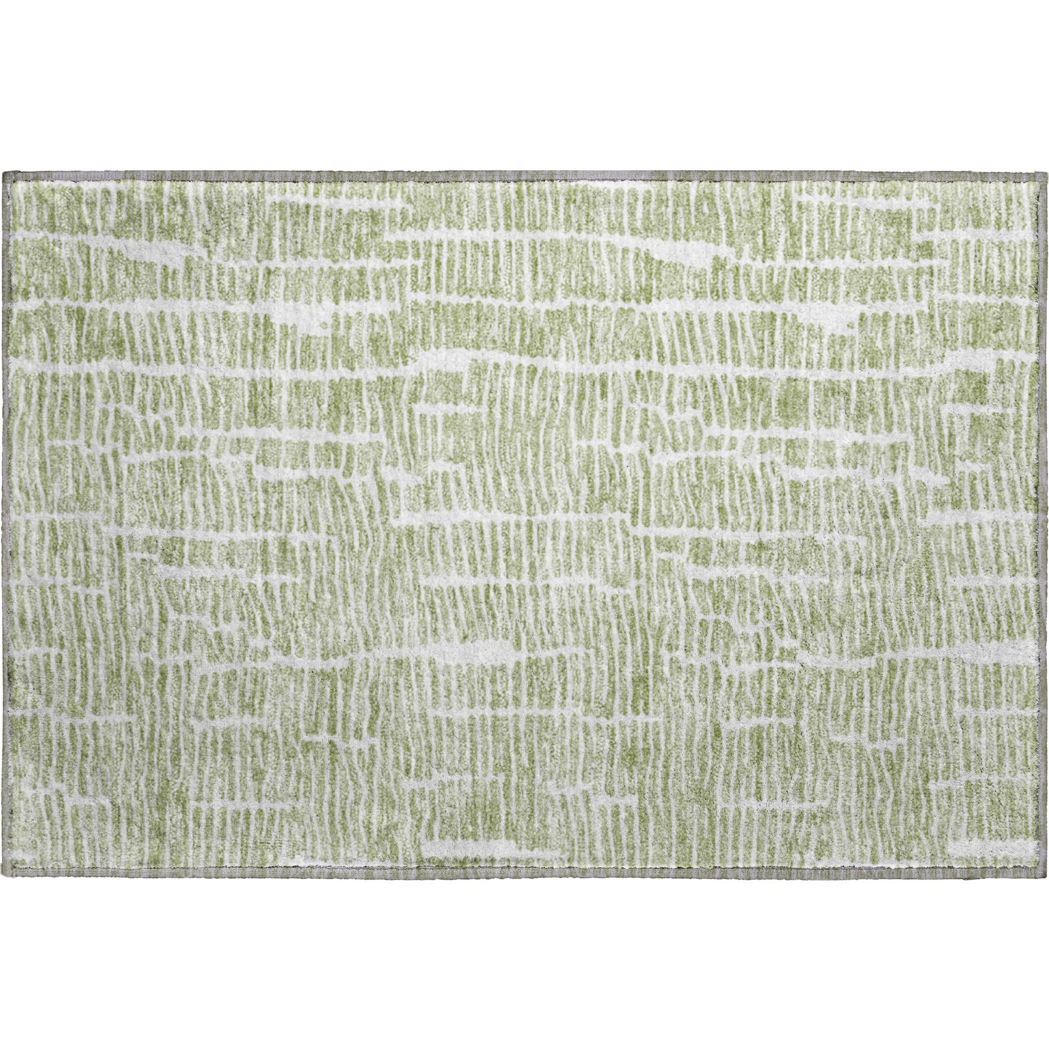 Lima Machine Washable Transitional Aloe Green Rug 1'8" x 2'6" #shape_Rectangle