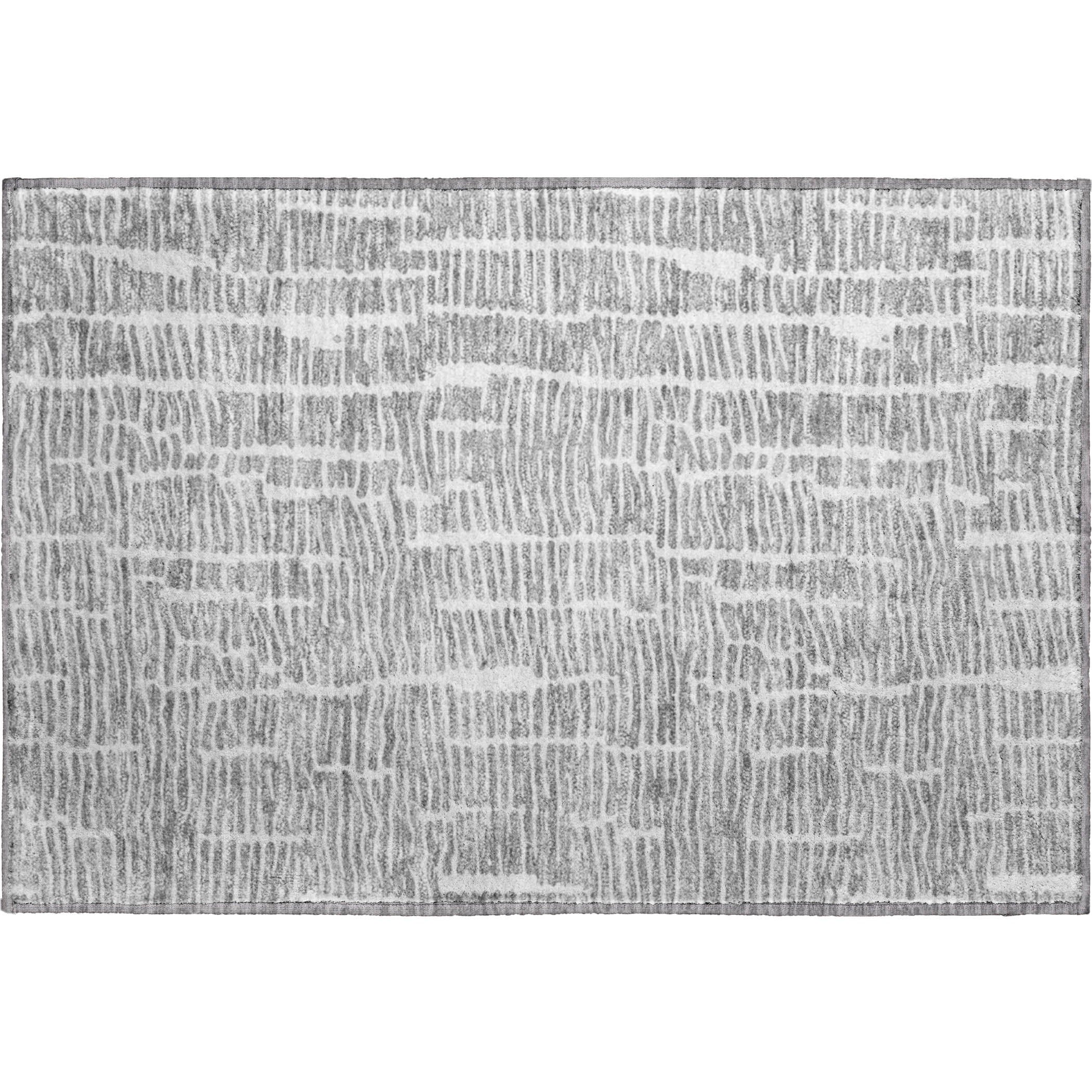 Lima Machine Washable Transitional Gray Rug 1'8" x 2'6" #shape_Rectangle