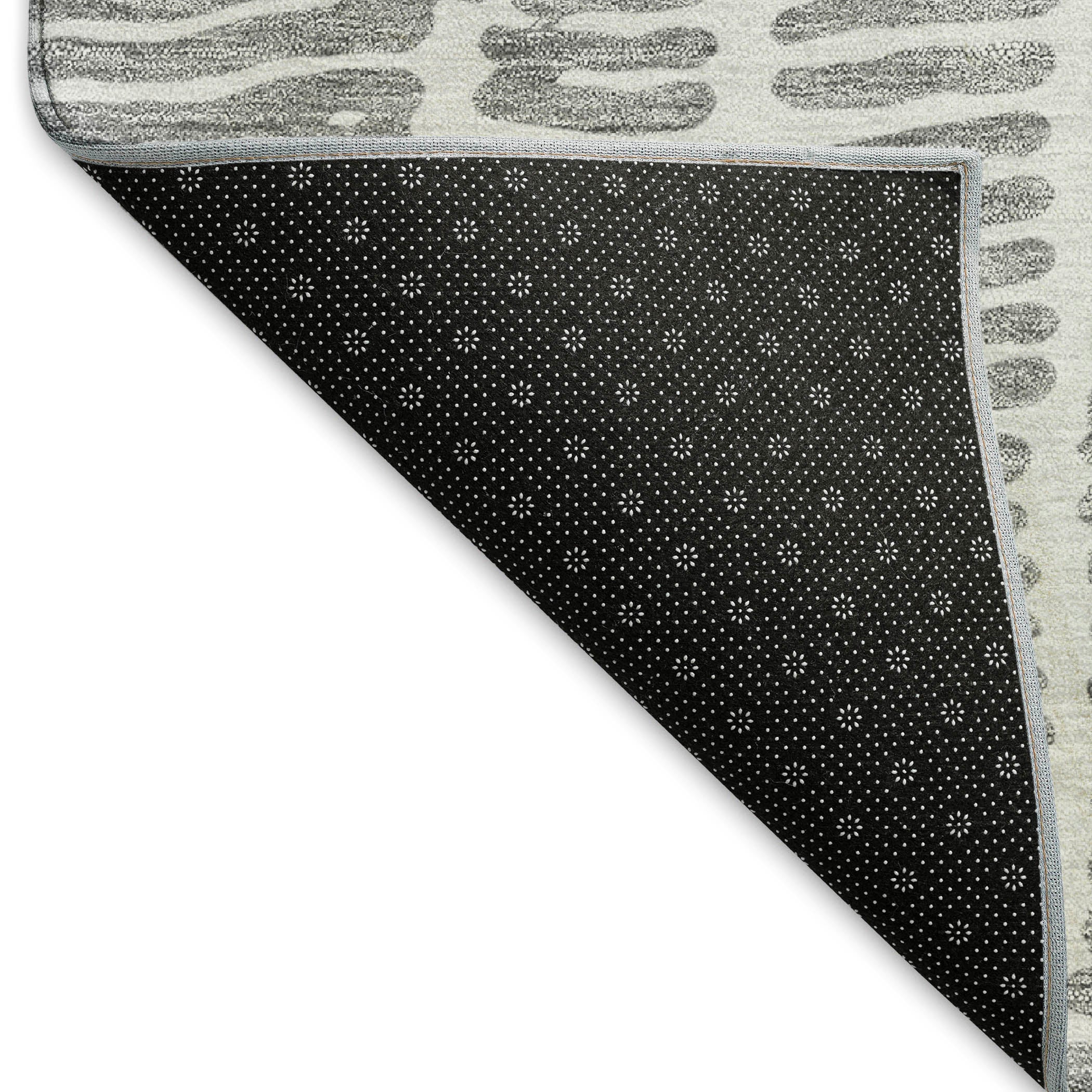 Lima Machine Washable Transitional Gray Rug 1'8" x 2'6" #shape_Rectangle