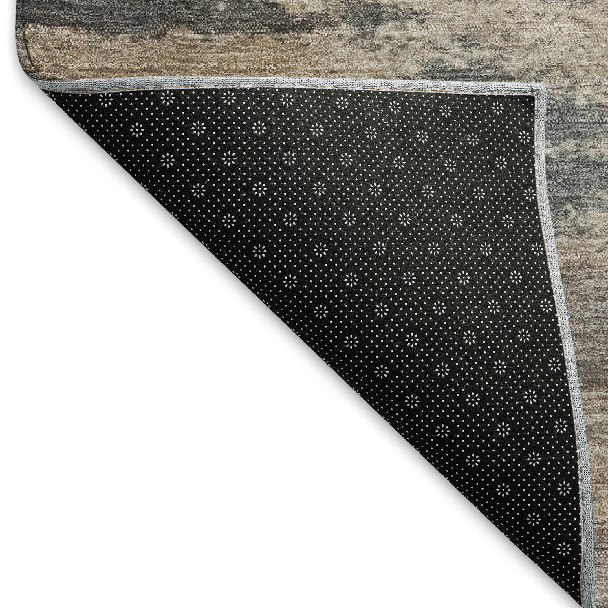 Florence Machine Washable Transitional Gray Rug 1'8" x 2'6" #shape_Rectangle