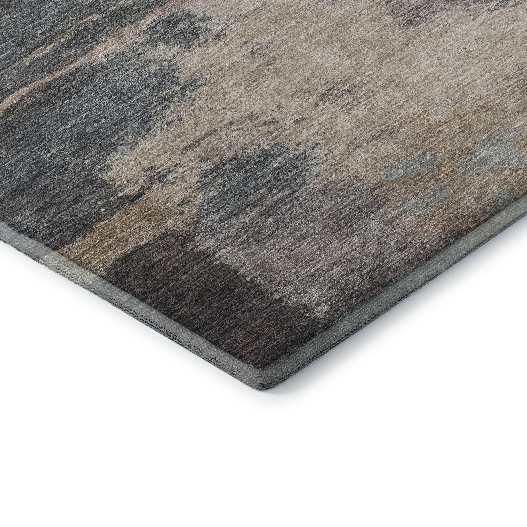 Florence Machine Washable Transitional Gray Rug 1'8" x 2'6" #shape_Rectangle