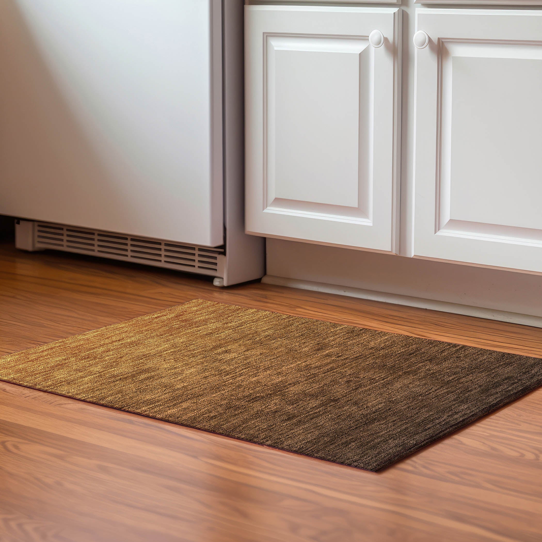 Tallinn Machine Washable Transitional Chocolate Brown Rug 1'8" x 2'6" #shape_Rectangle
