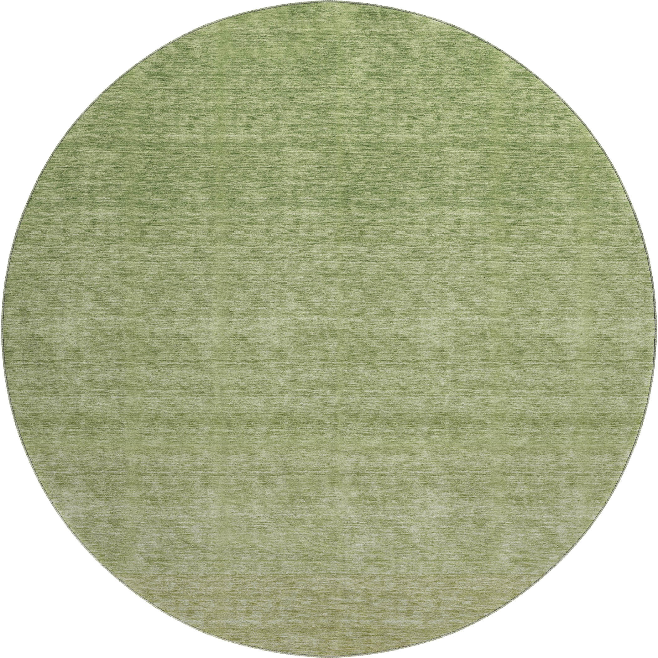 Tallinn Machine Washable Transitional Green Rug 8' x 8' #shape_Round