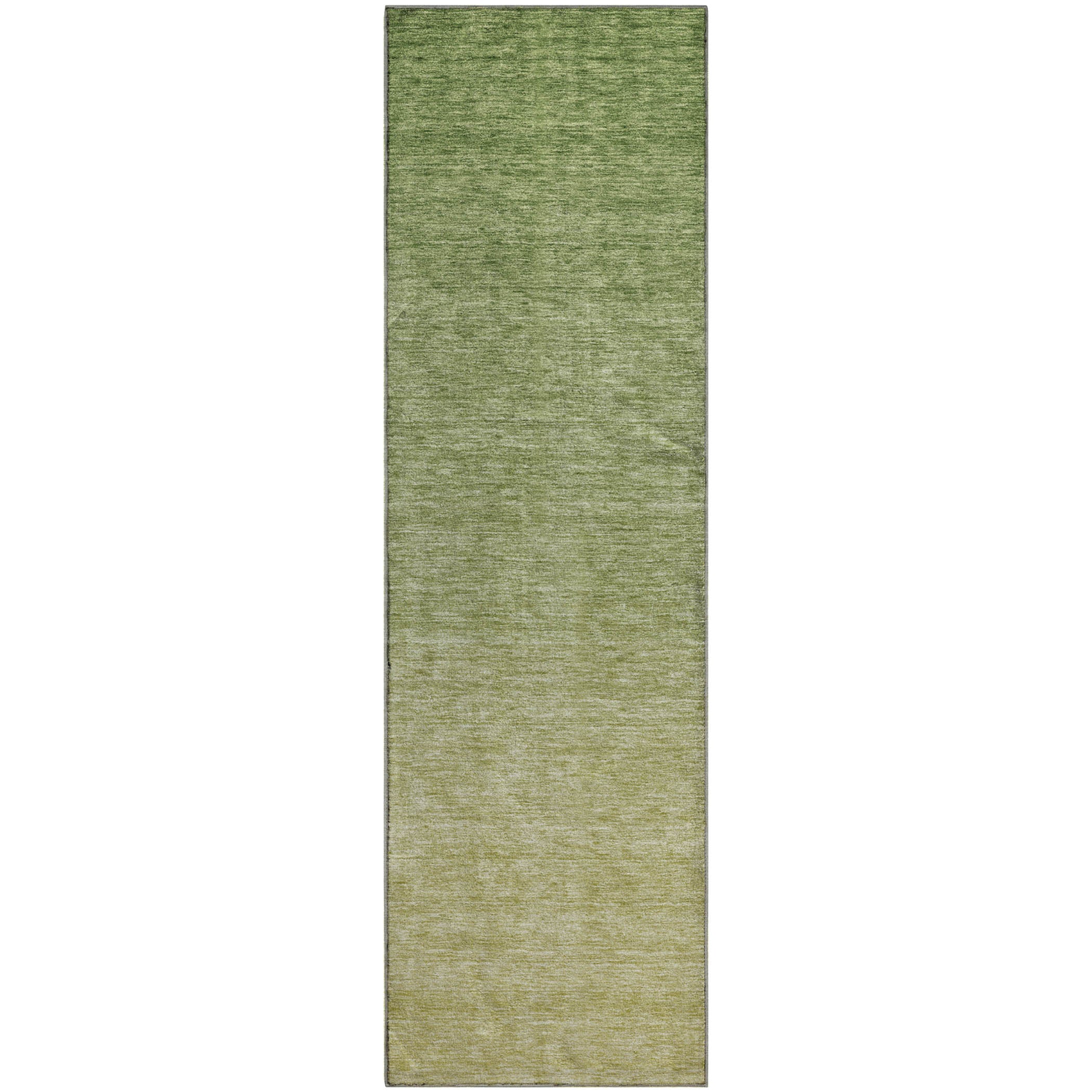 Tallinn Machine Washable Transitional Green Rug 2'3" x 7'6" #shape_Runner