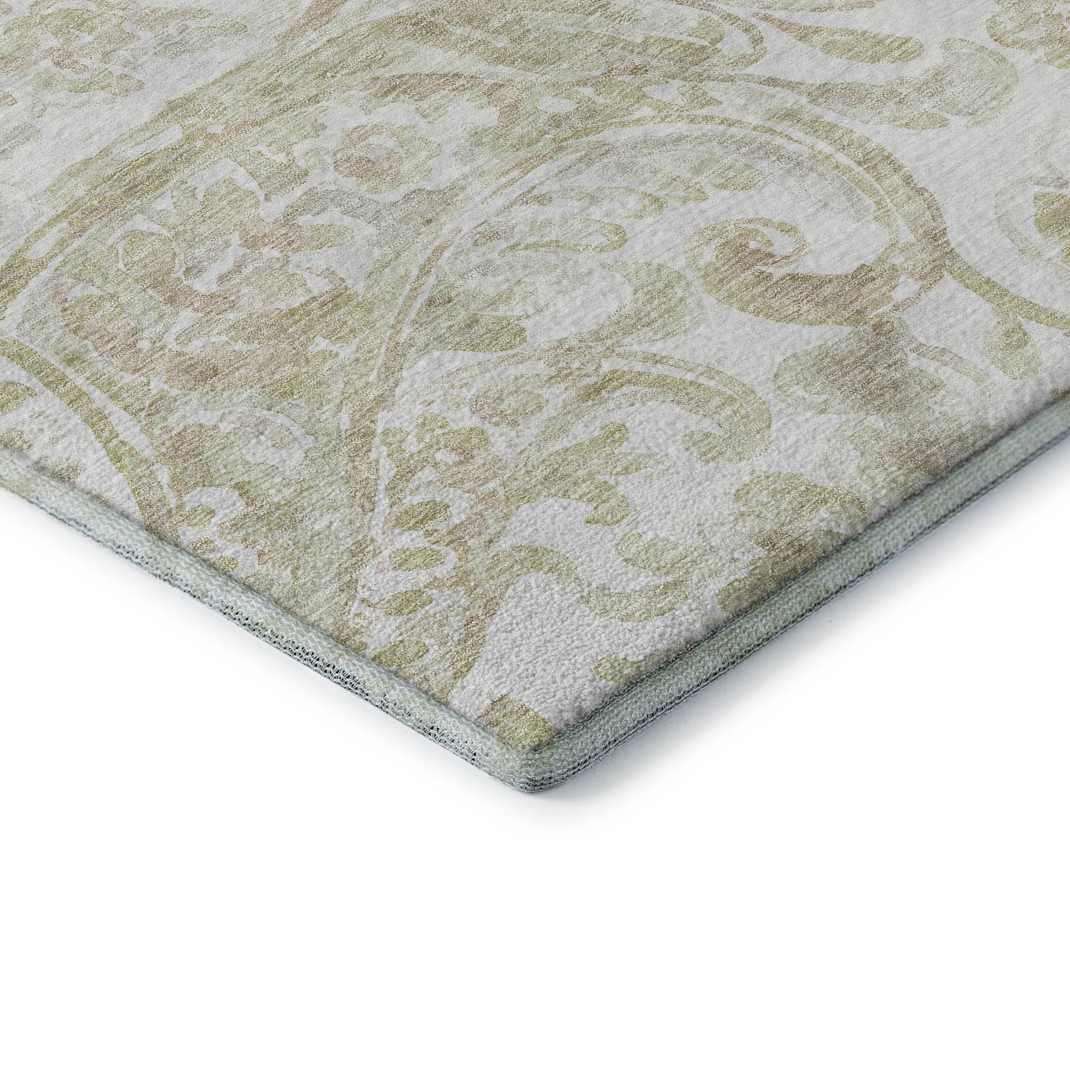 Budapest Machine Washable Transitional Beige Brown Rug 1'8" x 2'6" #shape_Rectangle