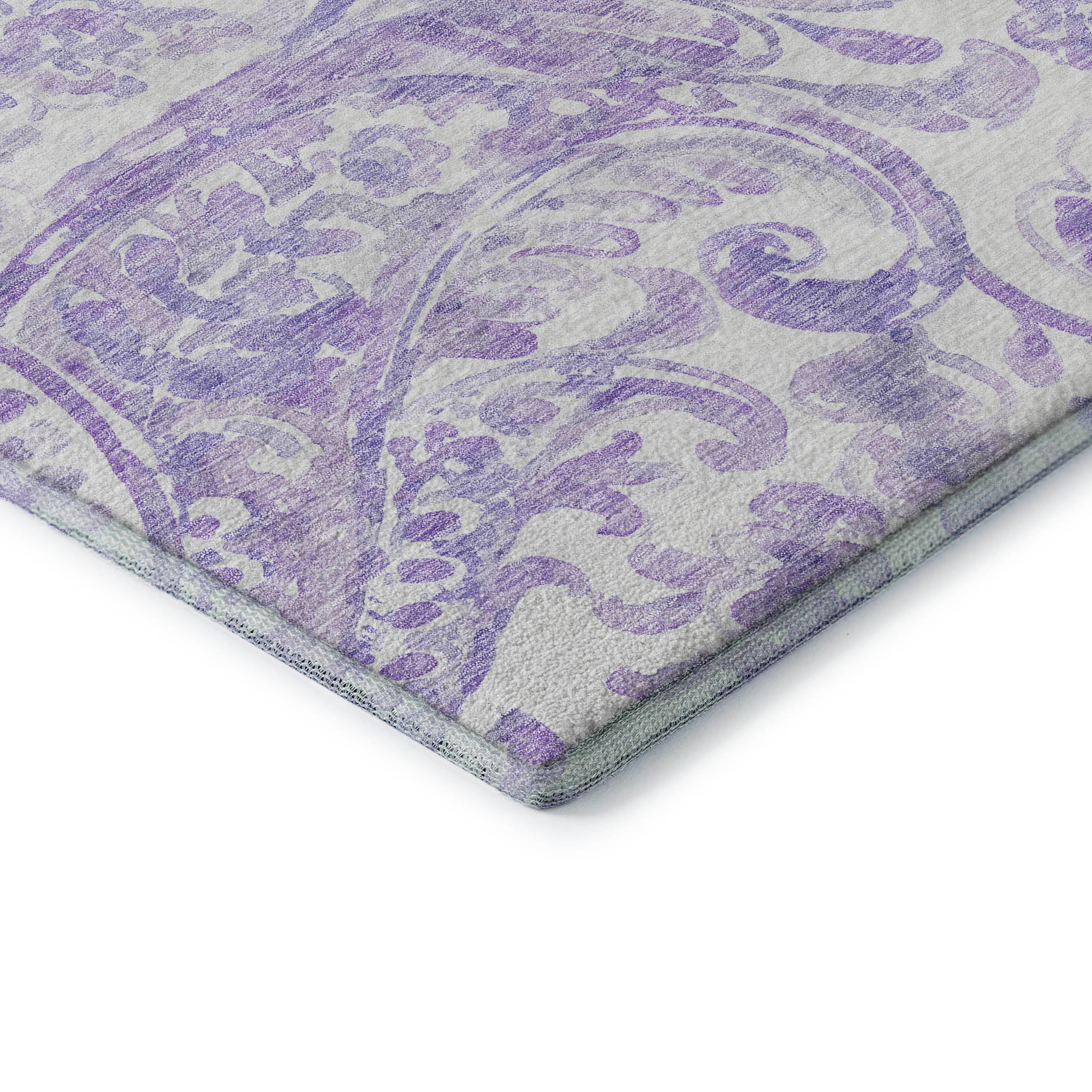 Budapest Machine Washable Transitional Lavender Purple Rug 1'8" x 2'6" #shape_Rectangle