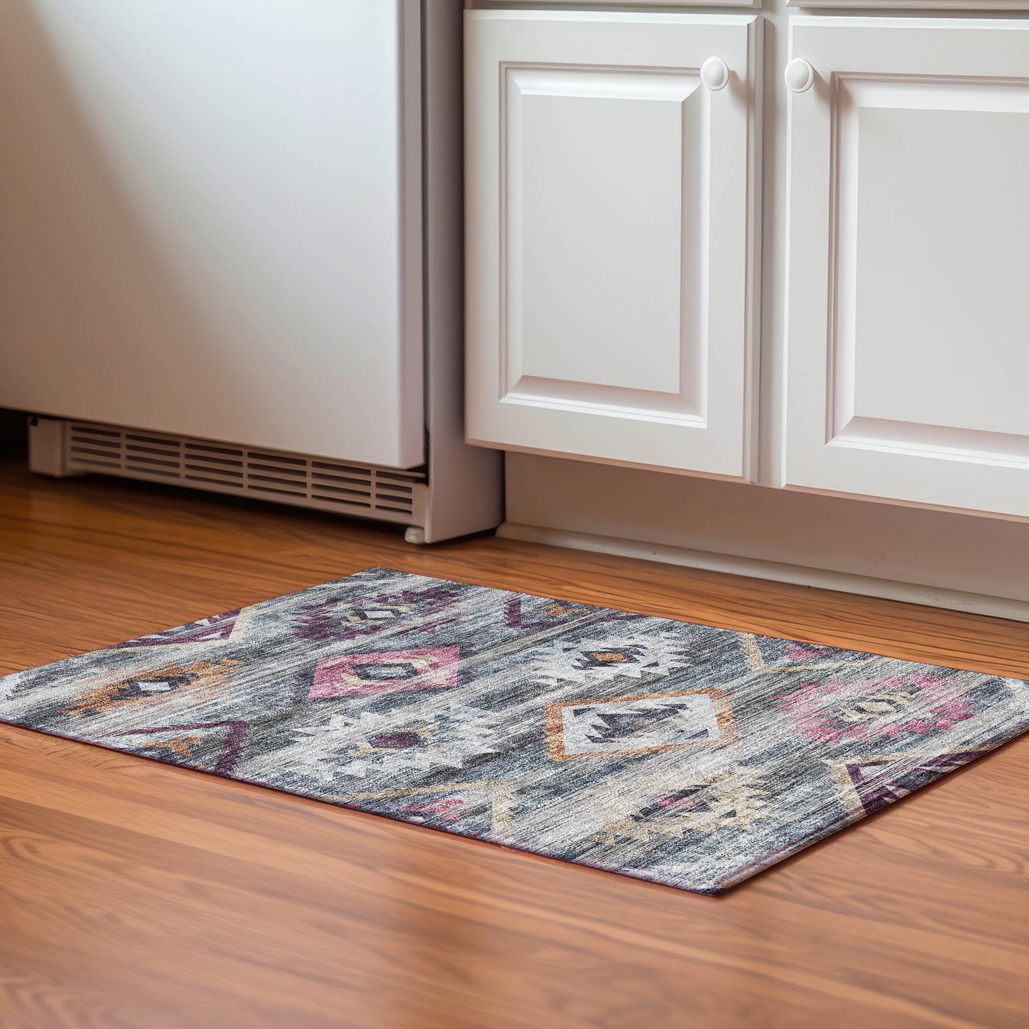 Ghent Machine Washable Transitional Gray Rug 1'8" x 2'6" #shape_Rectangle