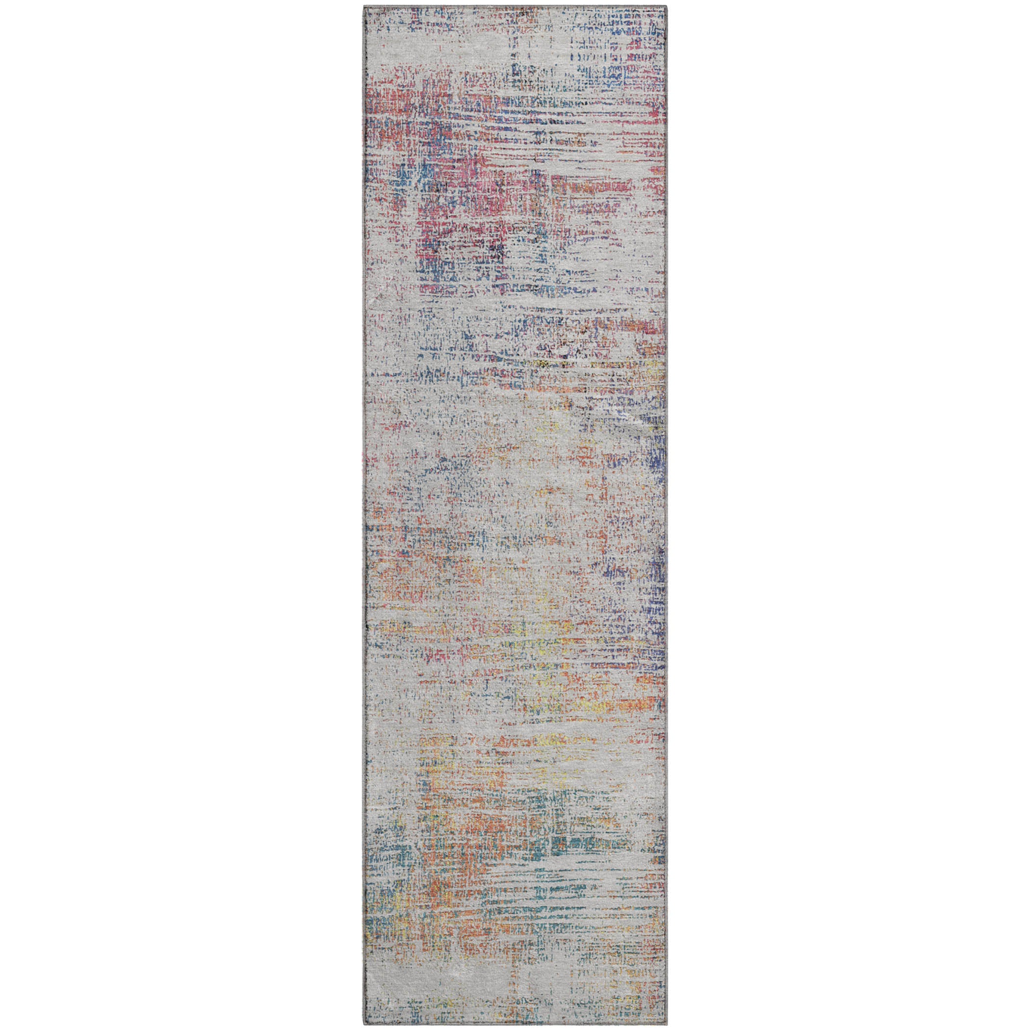 Bogota Machine Washable Transitional Ivory Rug 2'3" x 7'6" #shape_Runner