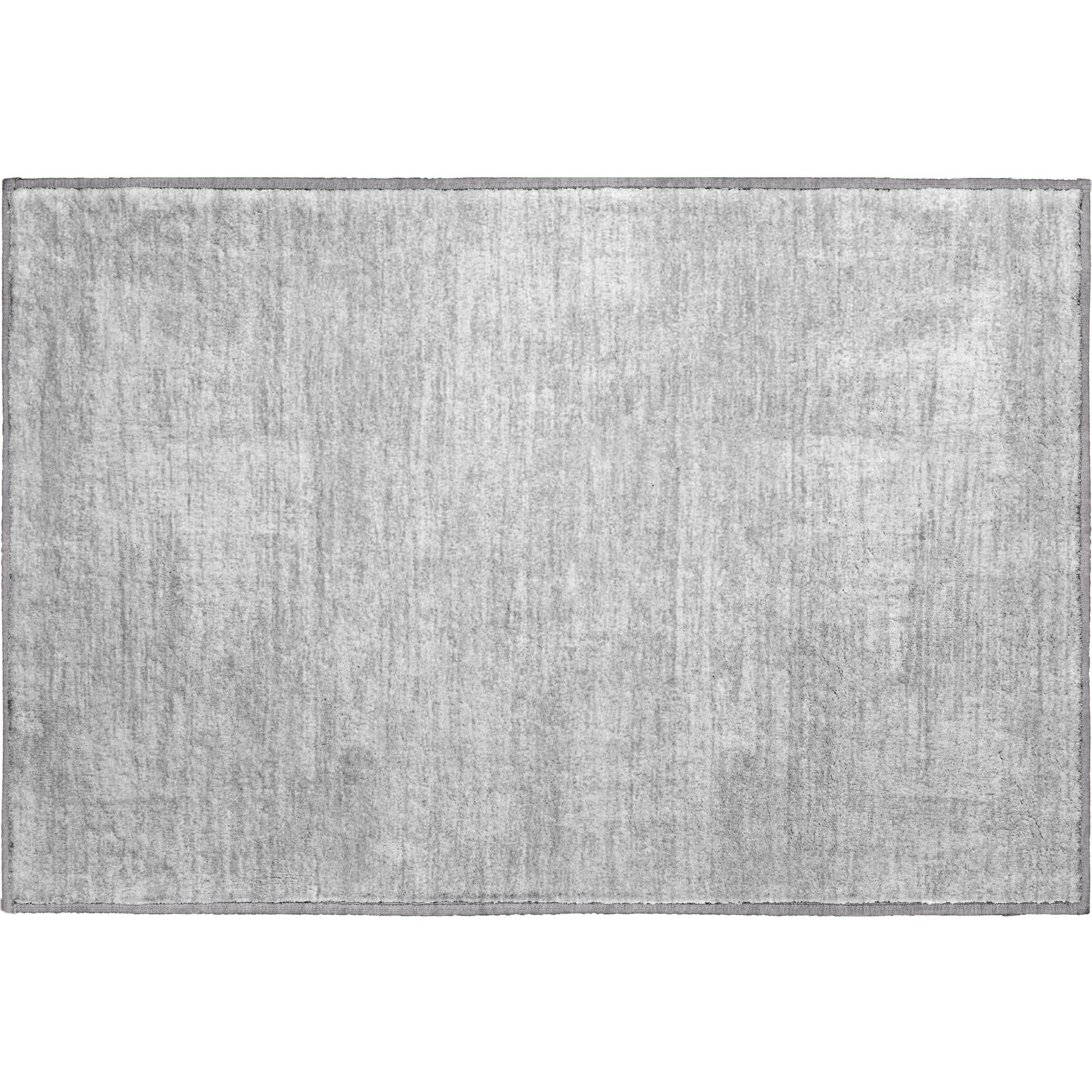 Bern Machine Washable Transitional Silver Gray Rug 1'8" x 2'6" #shape_Rectangle