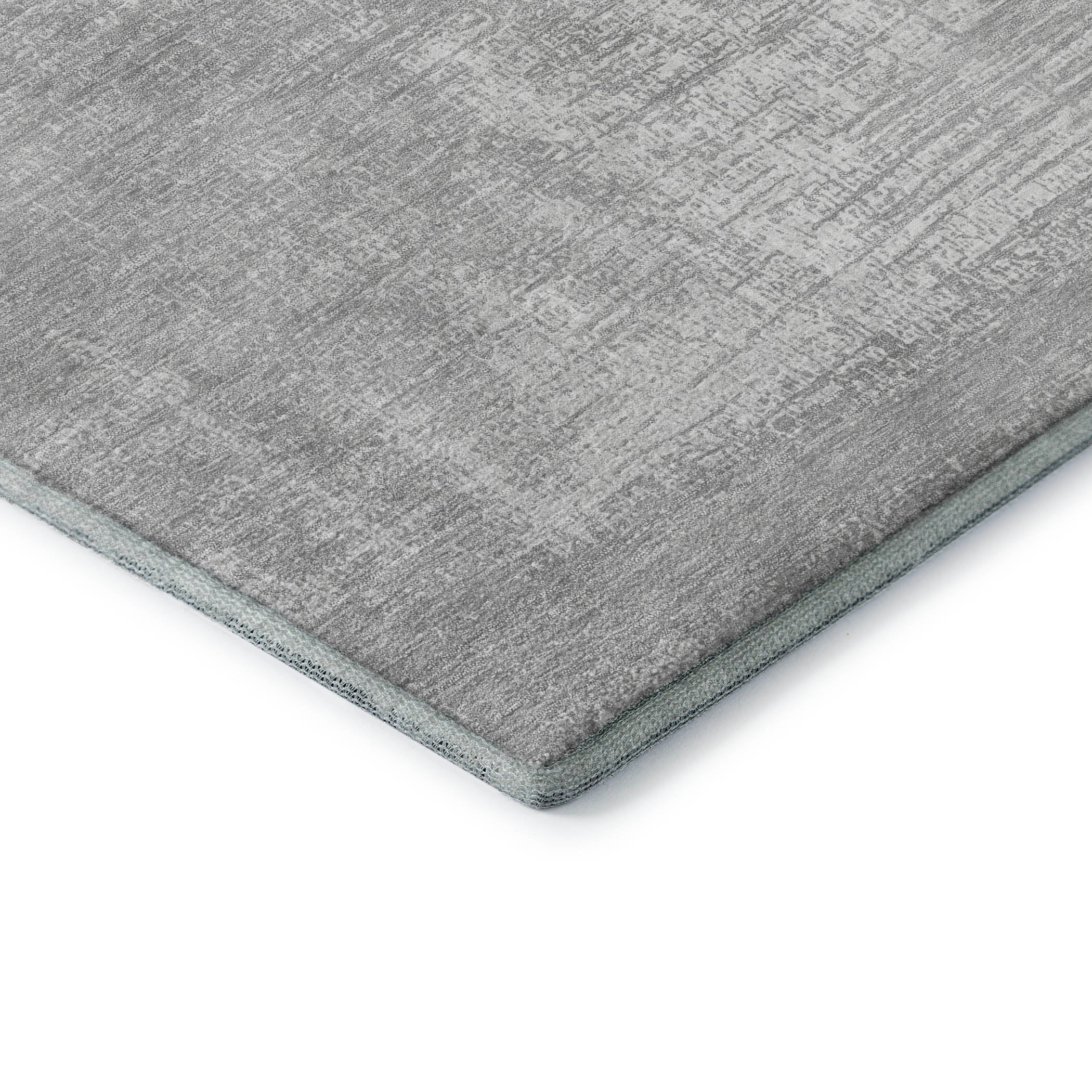 Bern Machine Washable Transitional Silver Gray Rug 1'8" x 2'6" #shape_Rectangle
