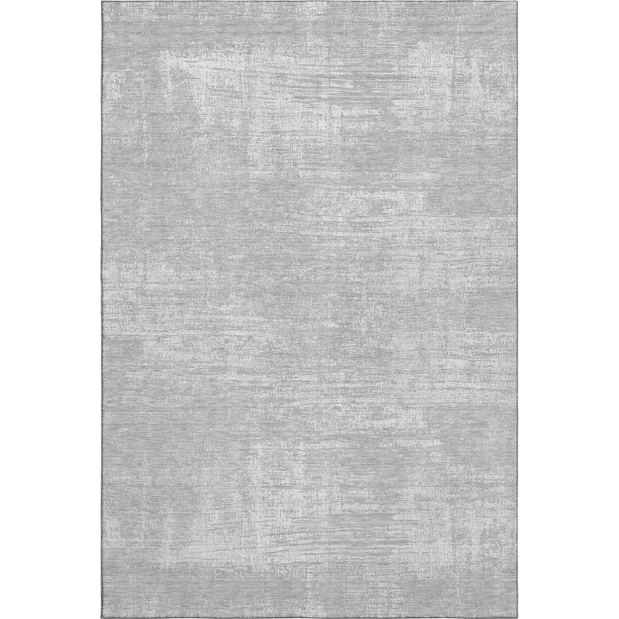 Bern Machine Washable Transitional Silver Gray Rug 2'6" x 3'10" #shape_Rectangle